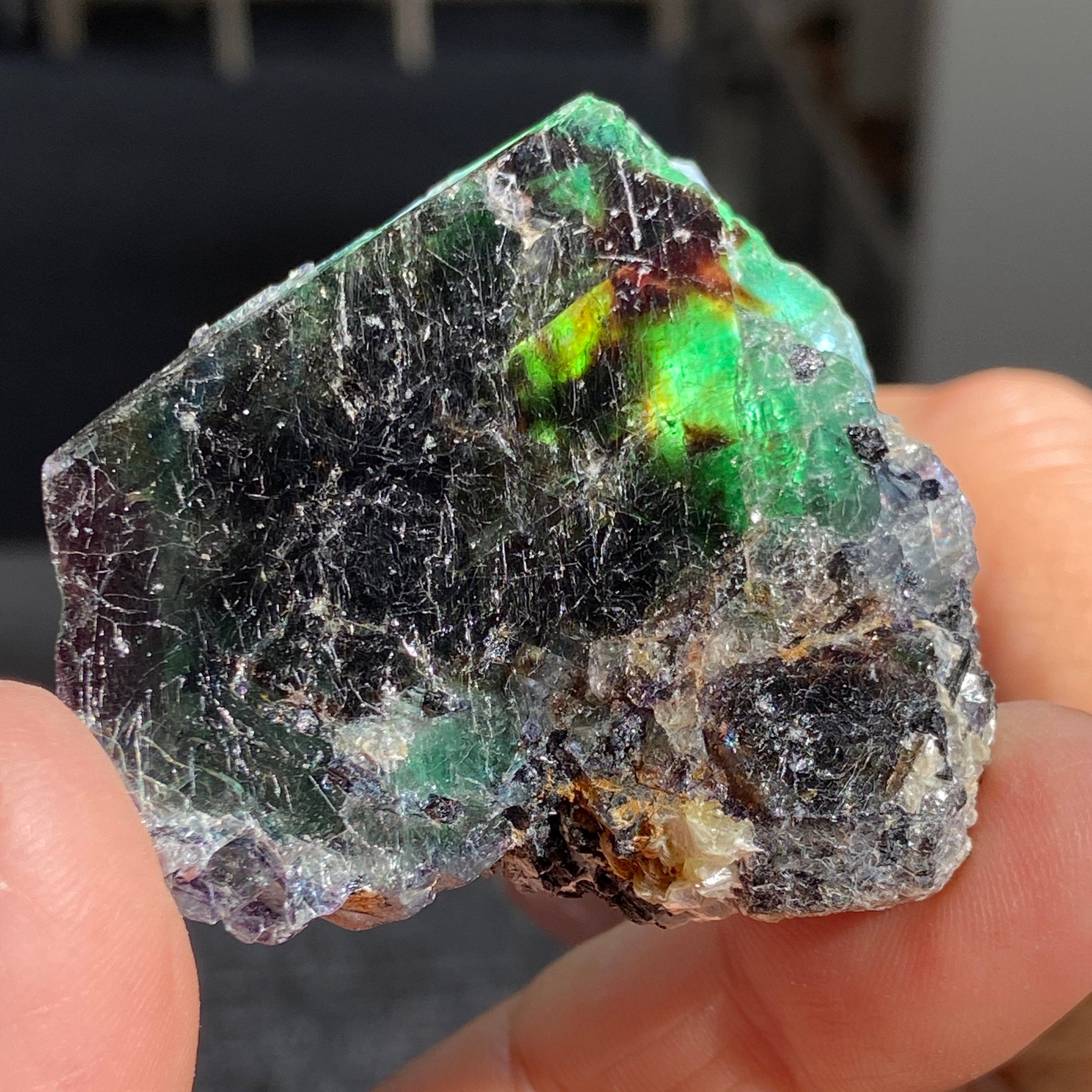 Namibian Fluorite Slice