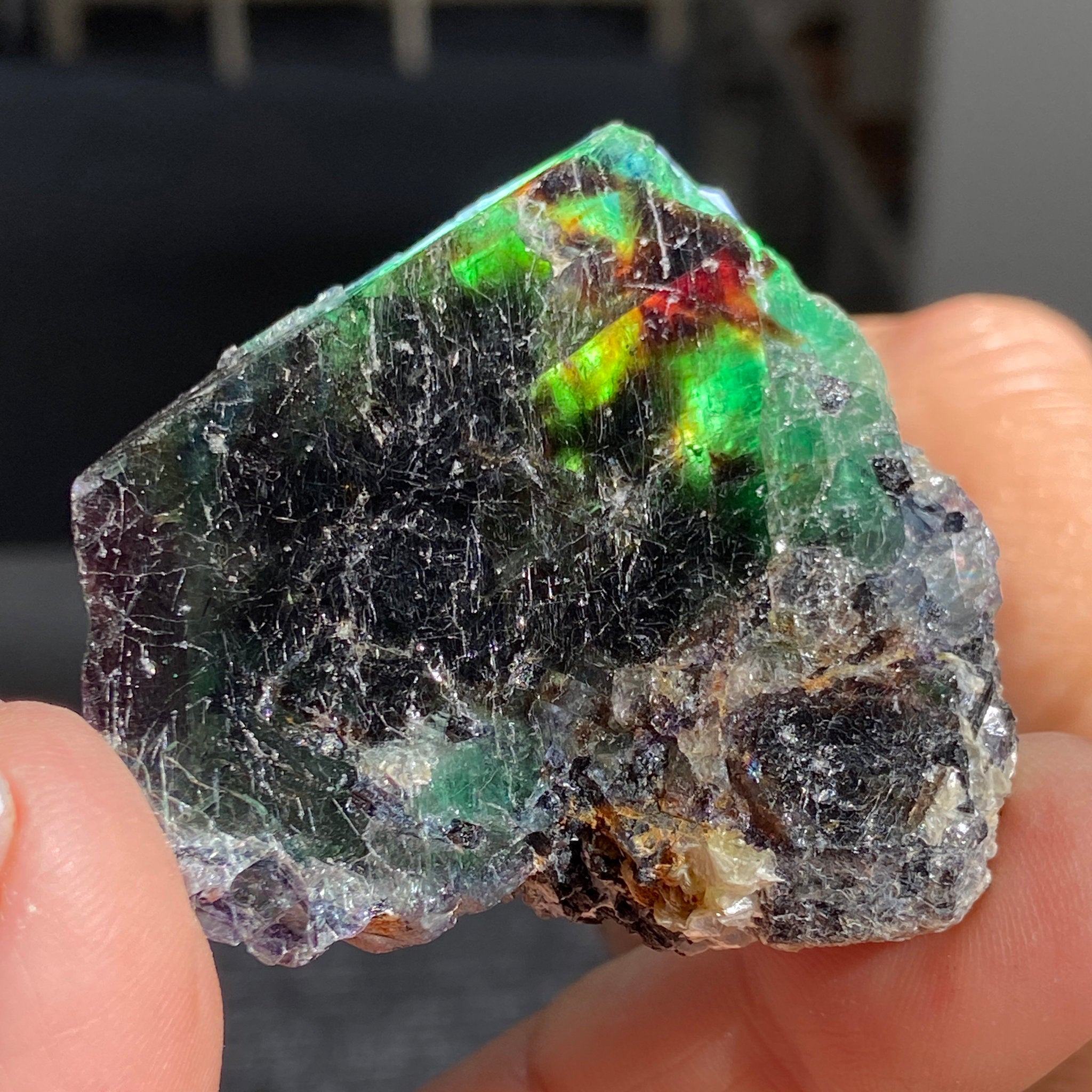 Namibian Fluorite Slice
