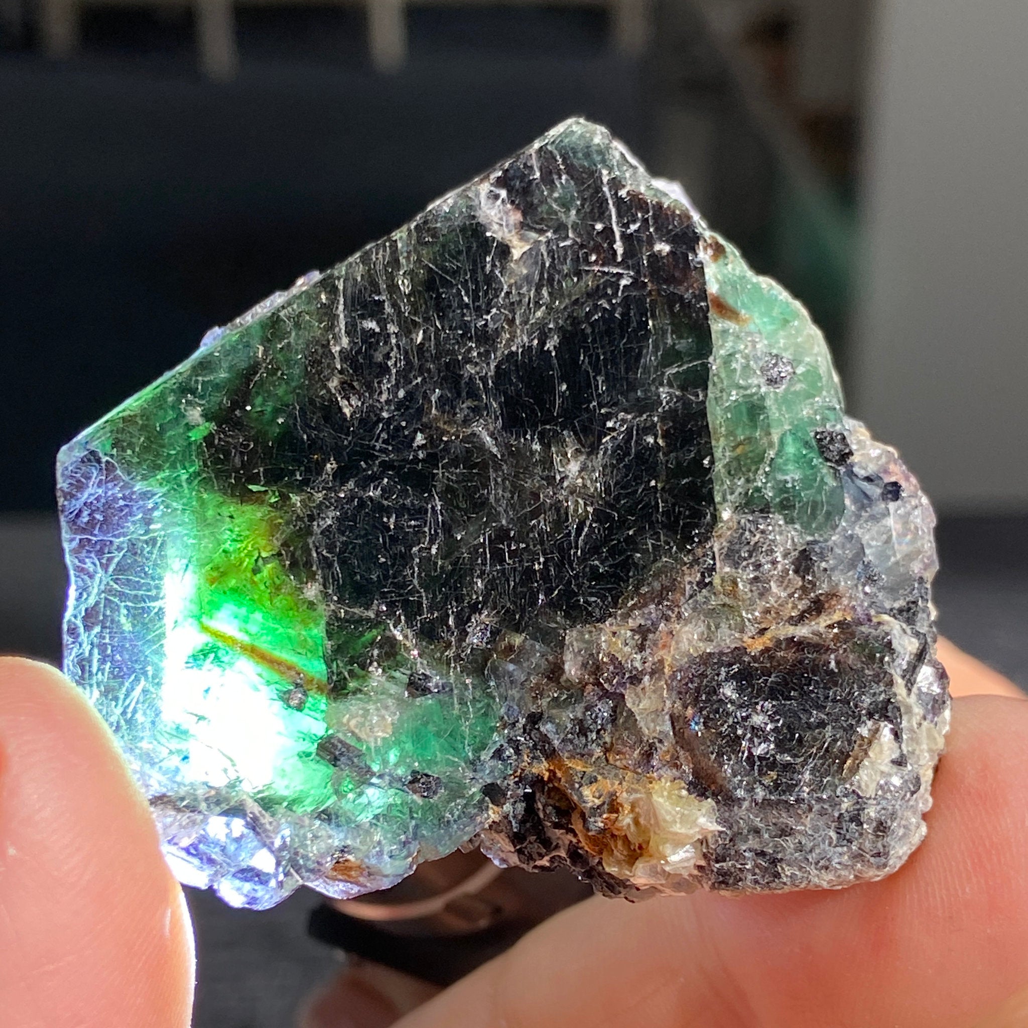 Namibian Fluorite Slice