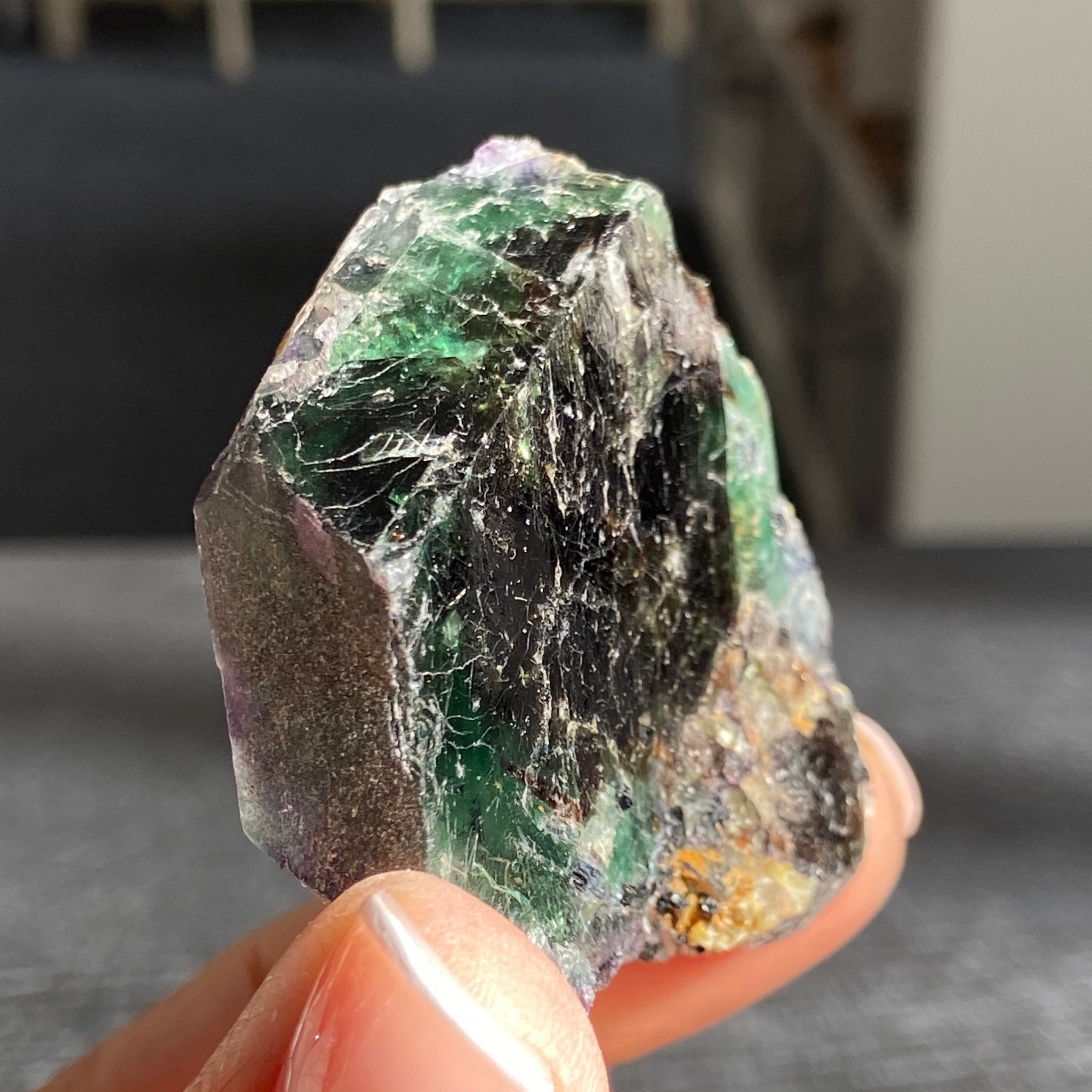 Namibian Fluorite Slice