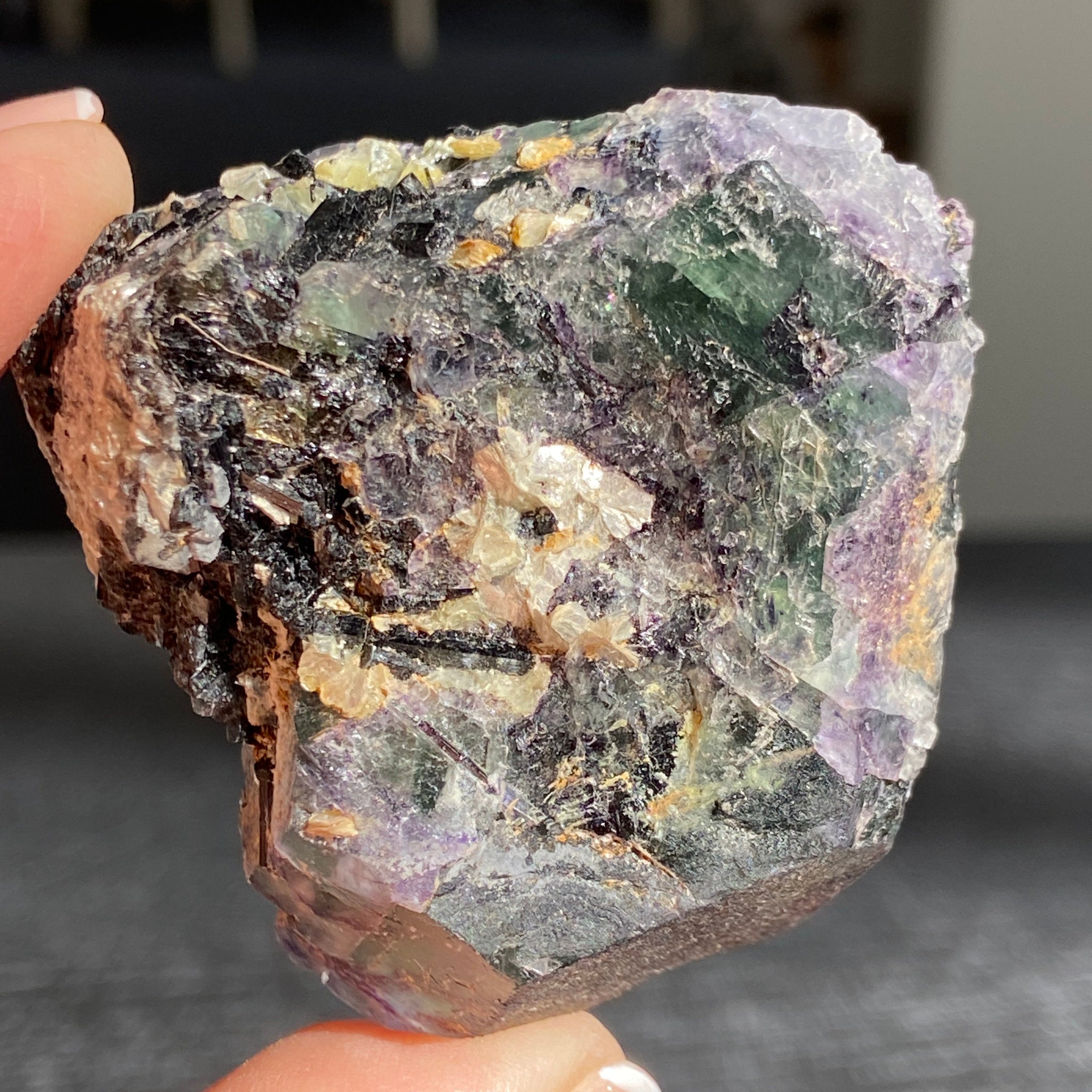 Namibian Fluorite Slice