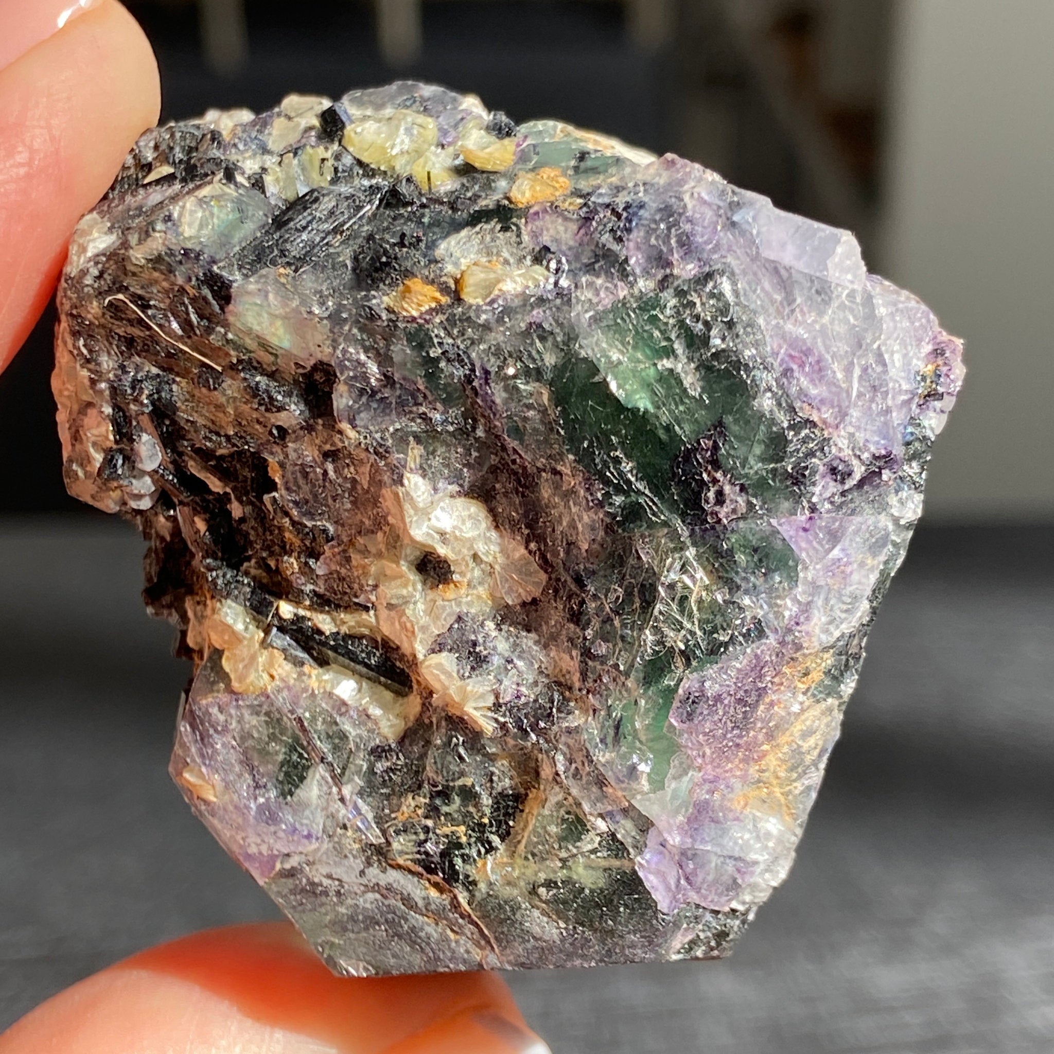 Namibian Fluorite Slice