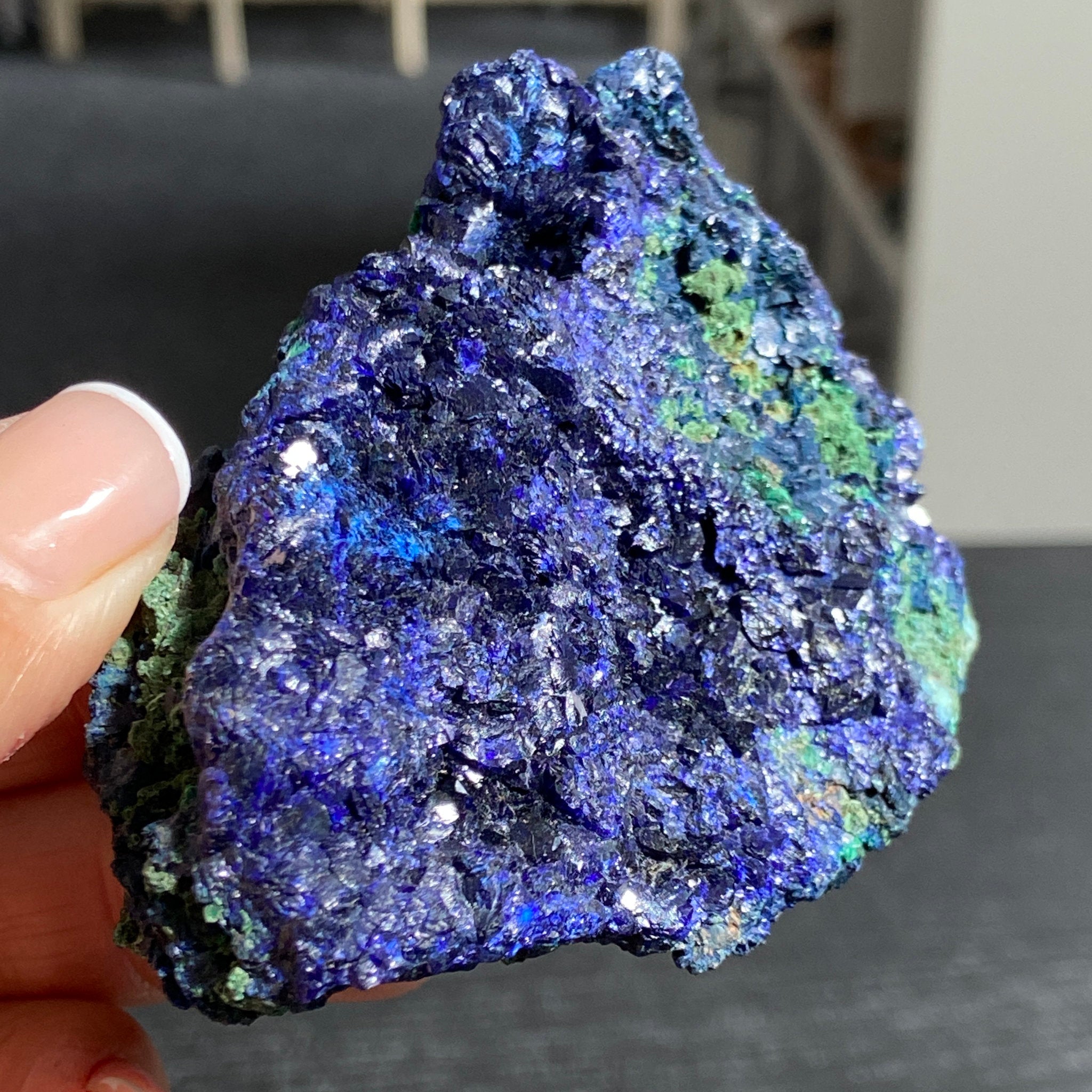Azurite with Malachite - China