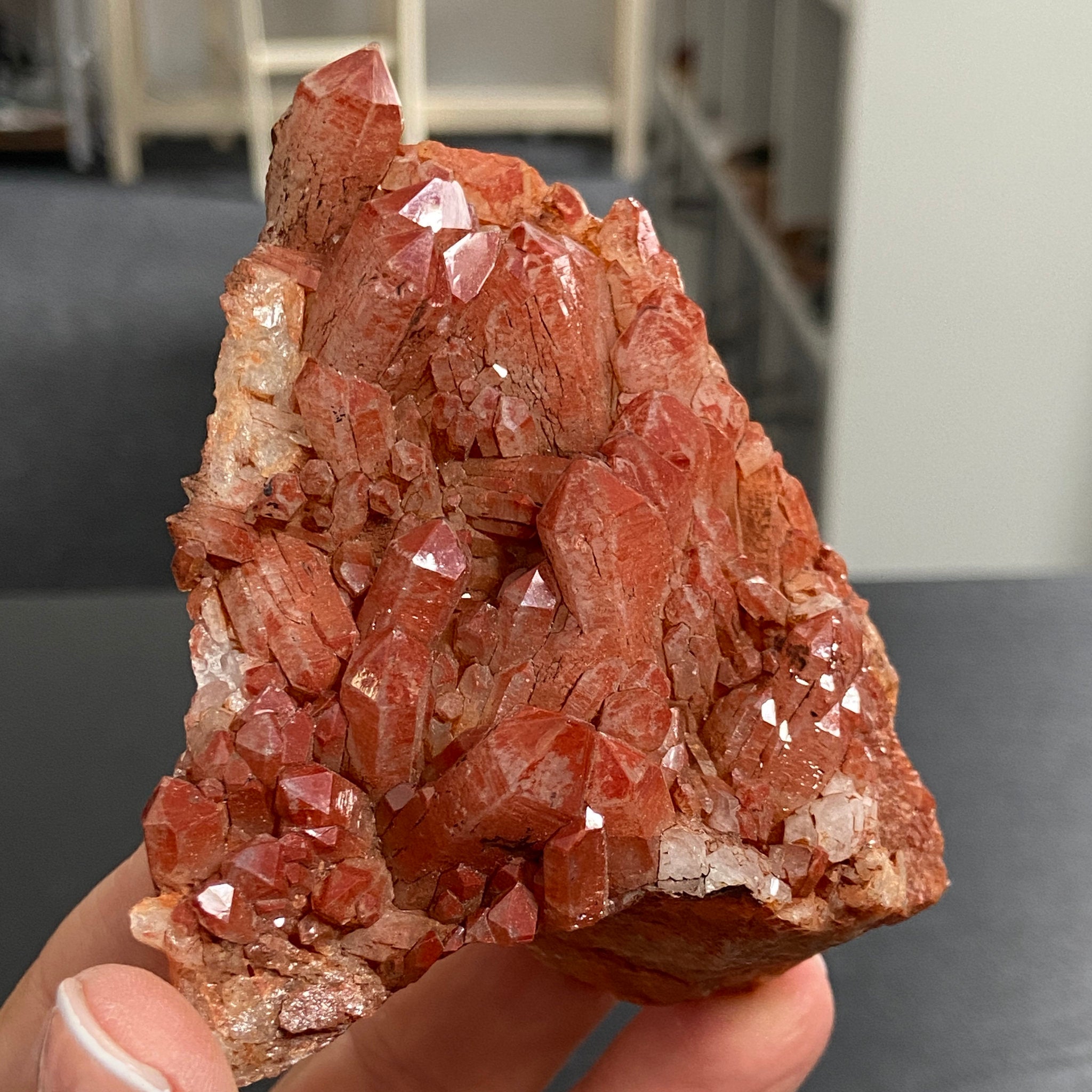 Hematite Quartz Cathedral Cluster – Brazil