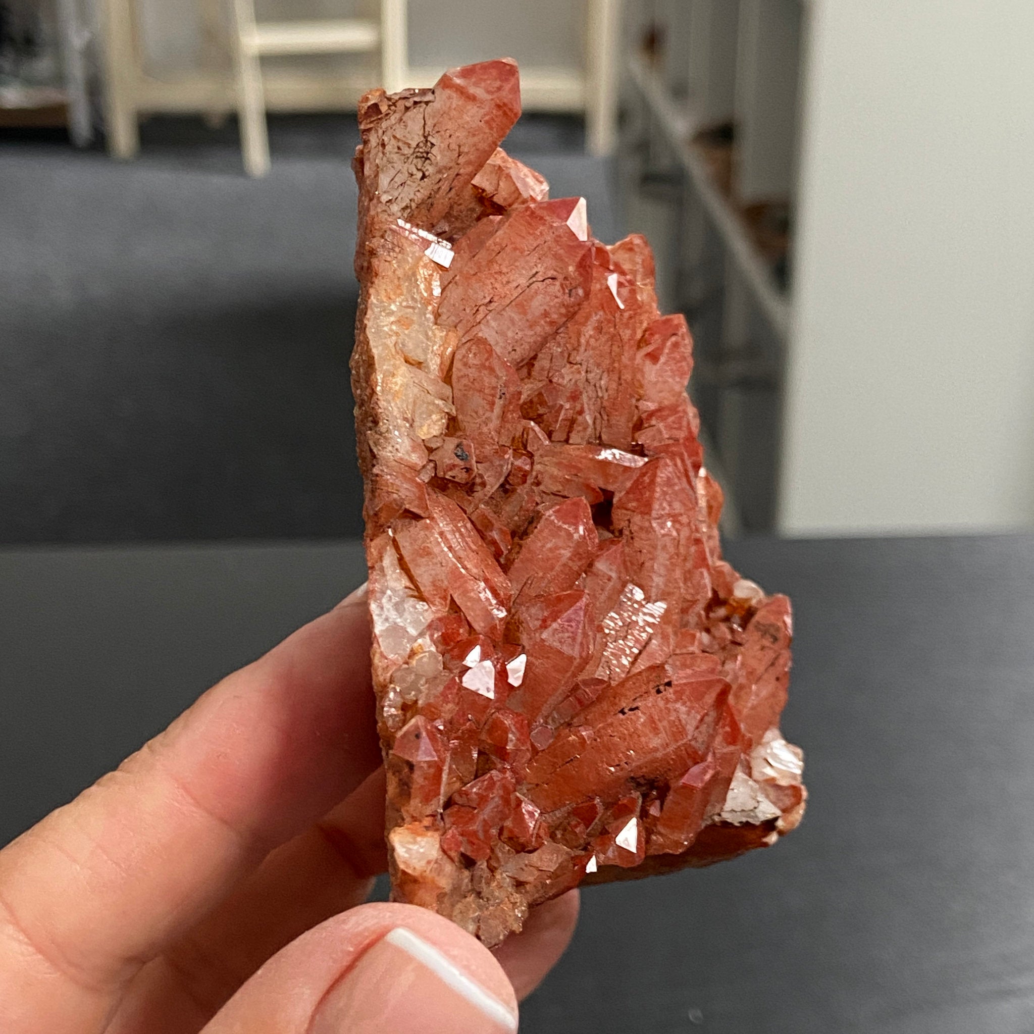 Hematite Quartz Cathedral Cluster – Brazil