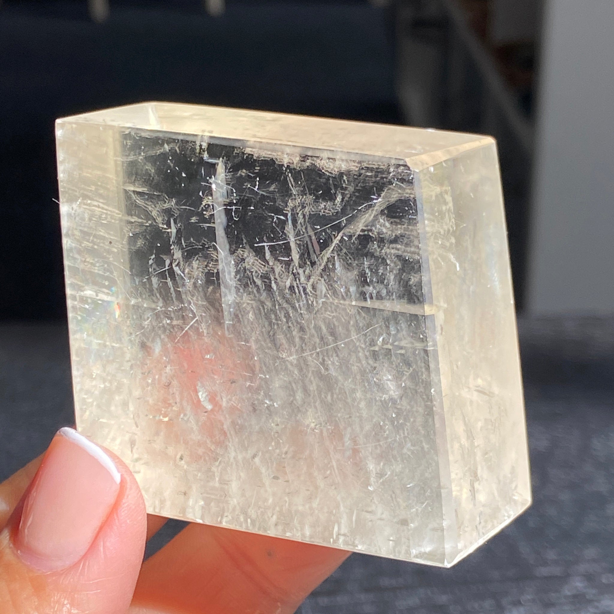 Optical Lemon Calcite Cube – Mexico