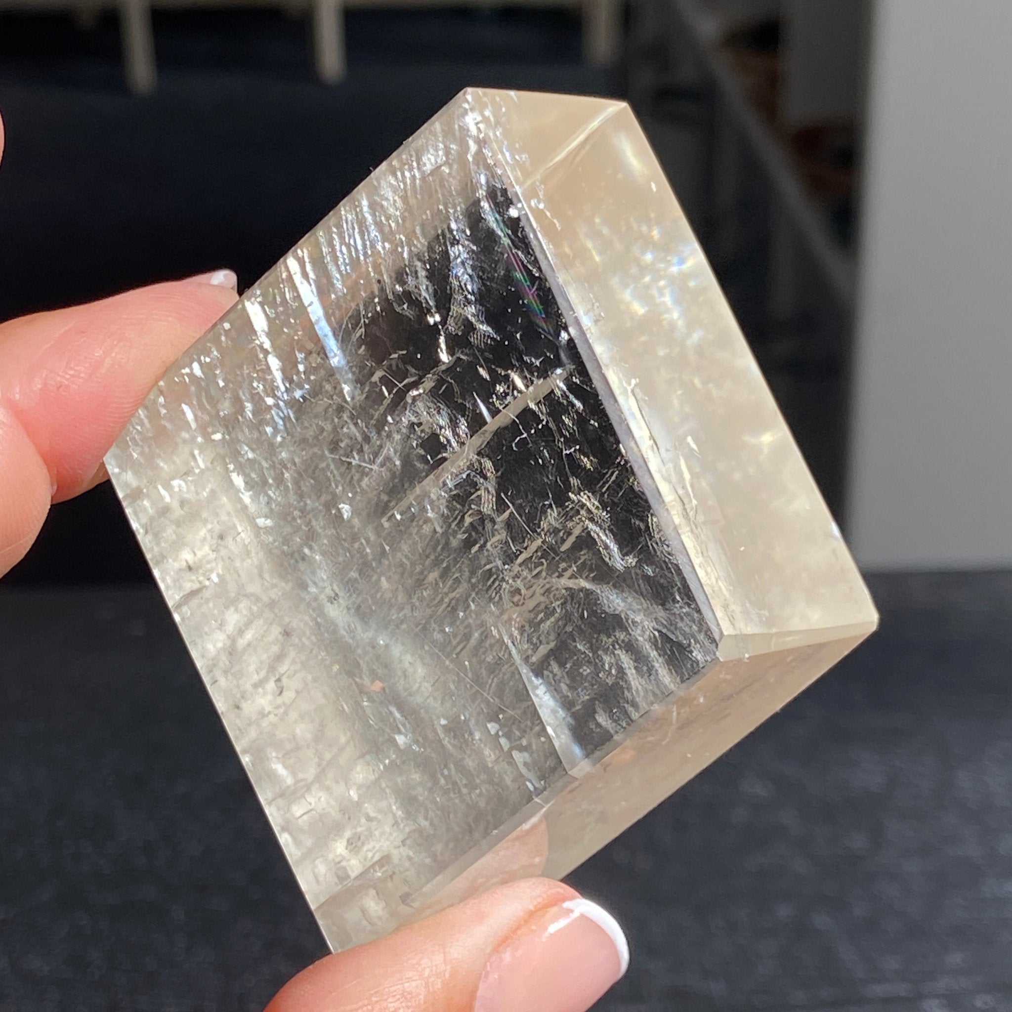 Optical Lemon Calcite Cube – Mexico