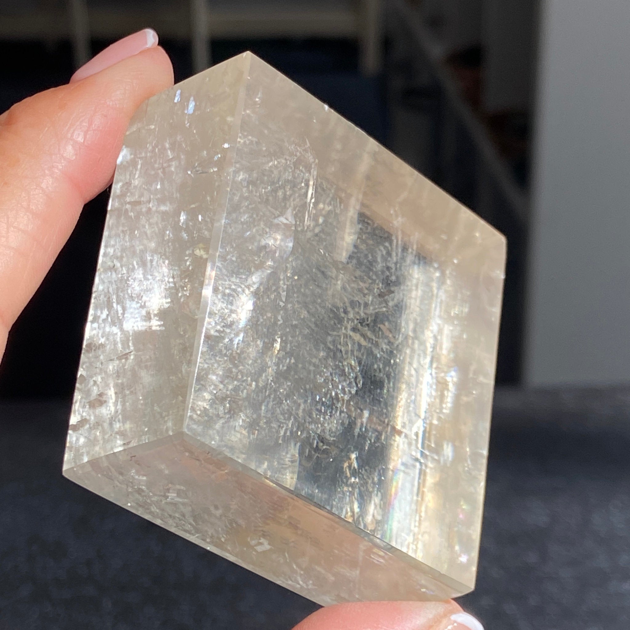 Optical Lemon Calcite Cube – Mexico