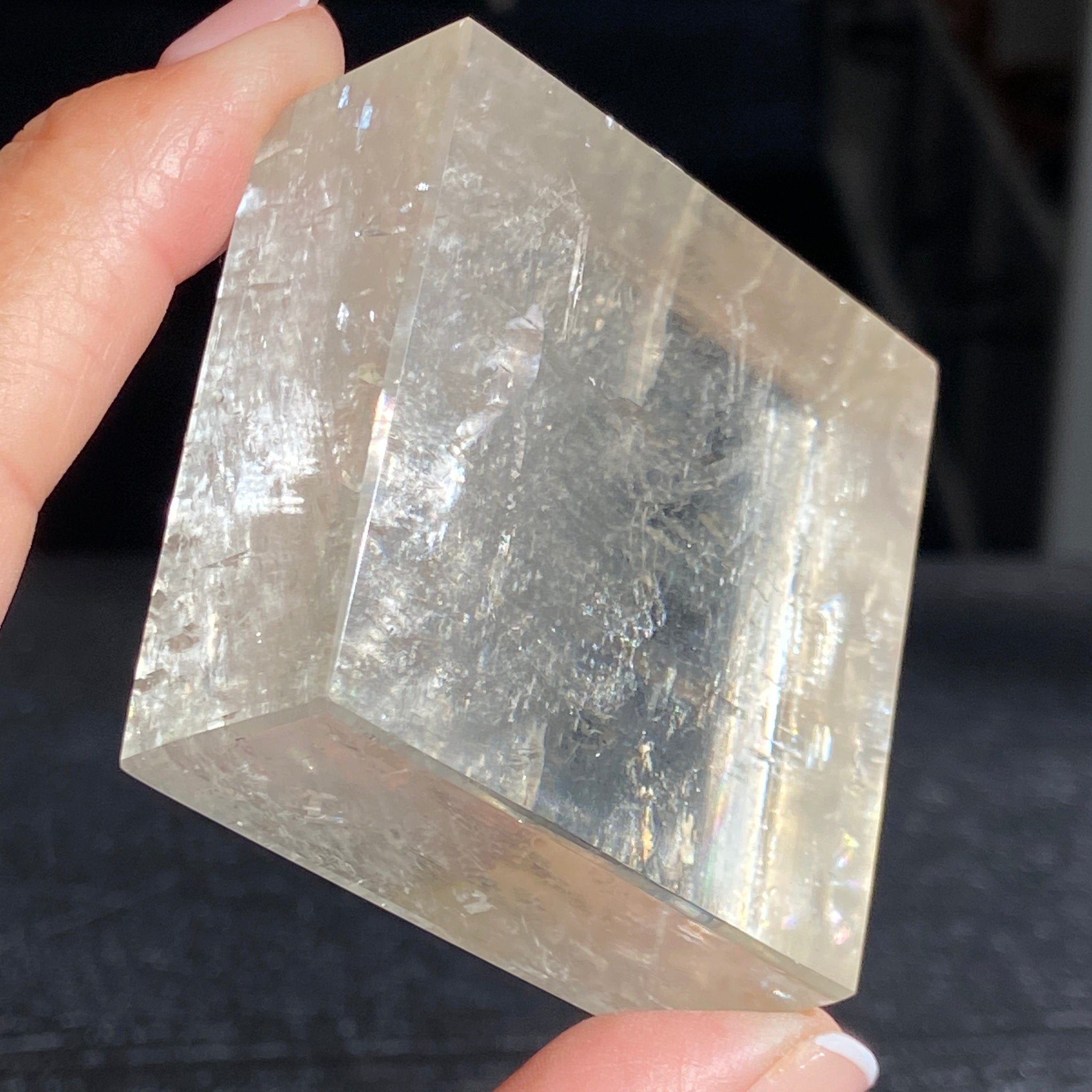 Optical Lemon Calcite Cube – Mexico