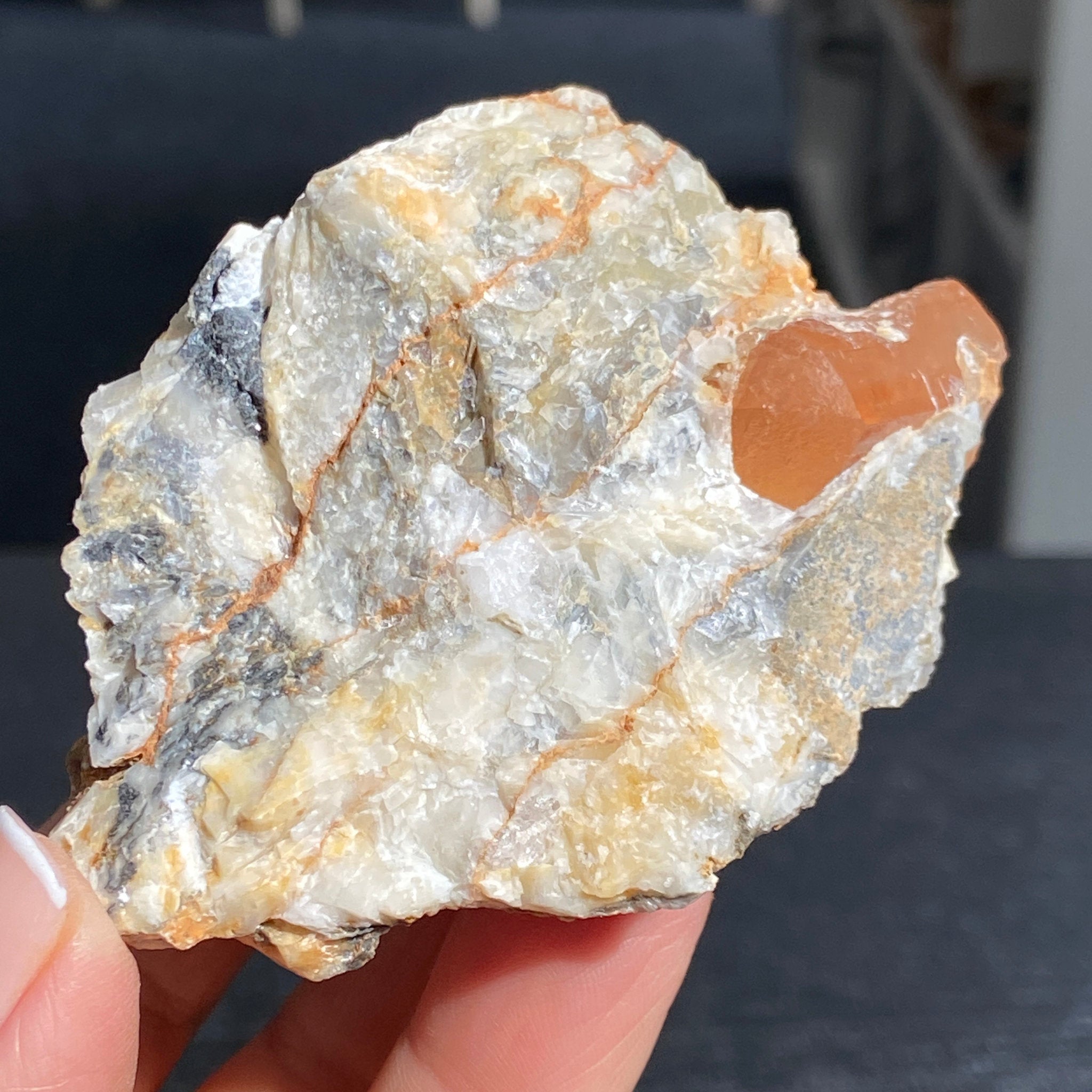 Terminated Gold Topaz in Matrix – Brazil