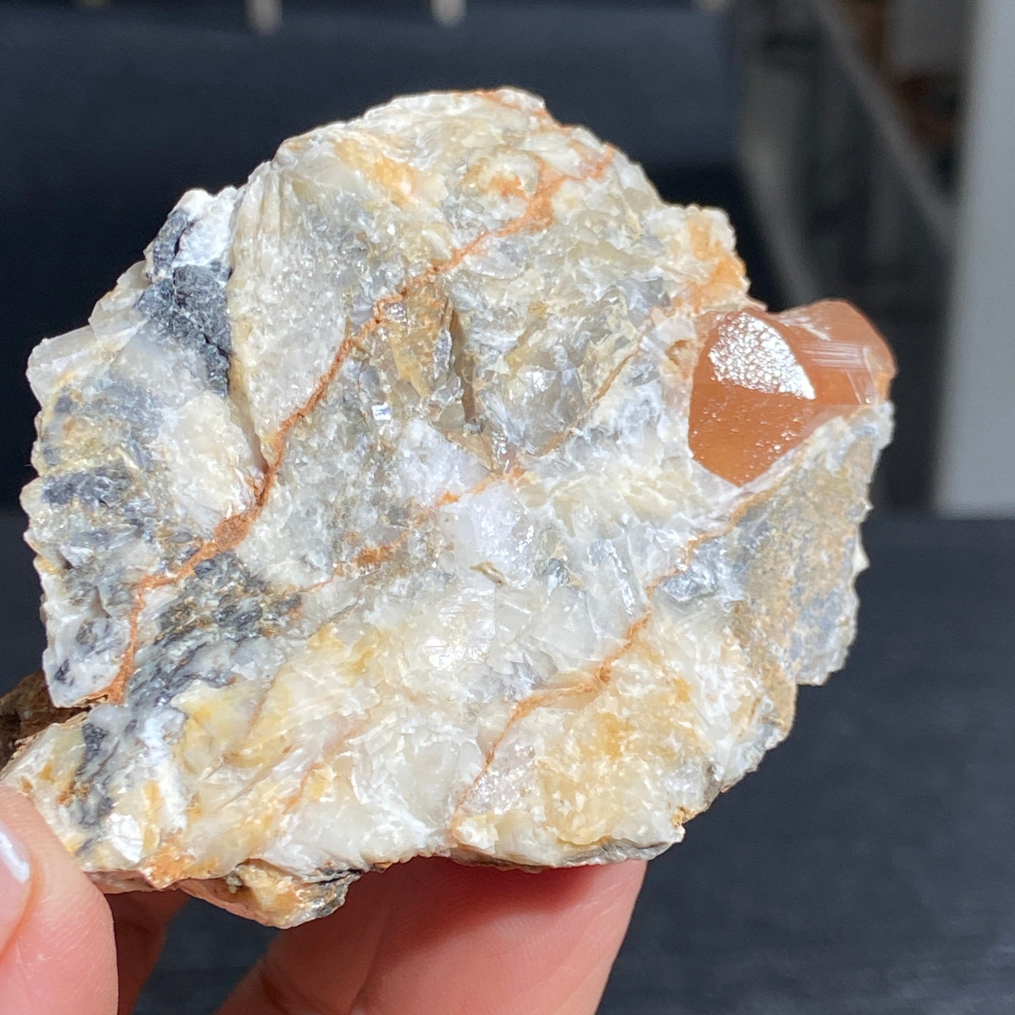 Terminated Gold Topaz in Matrix – Brazil