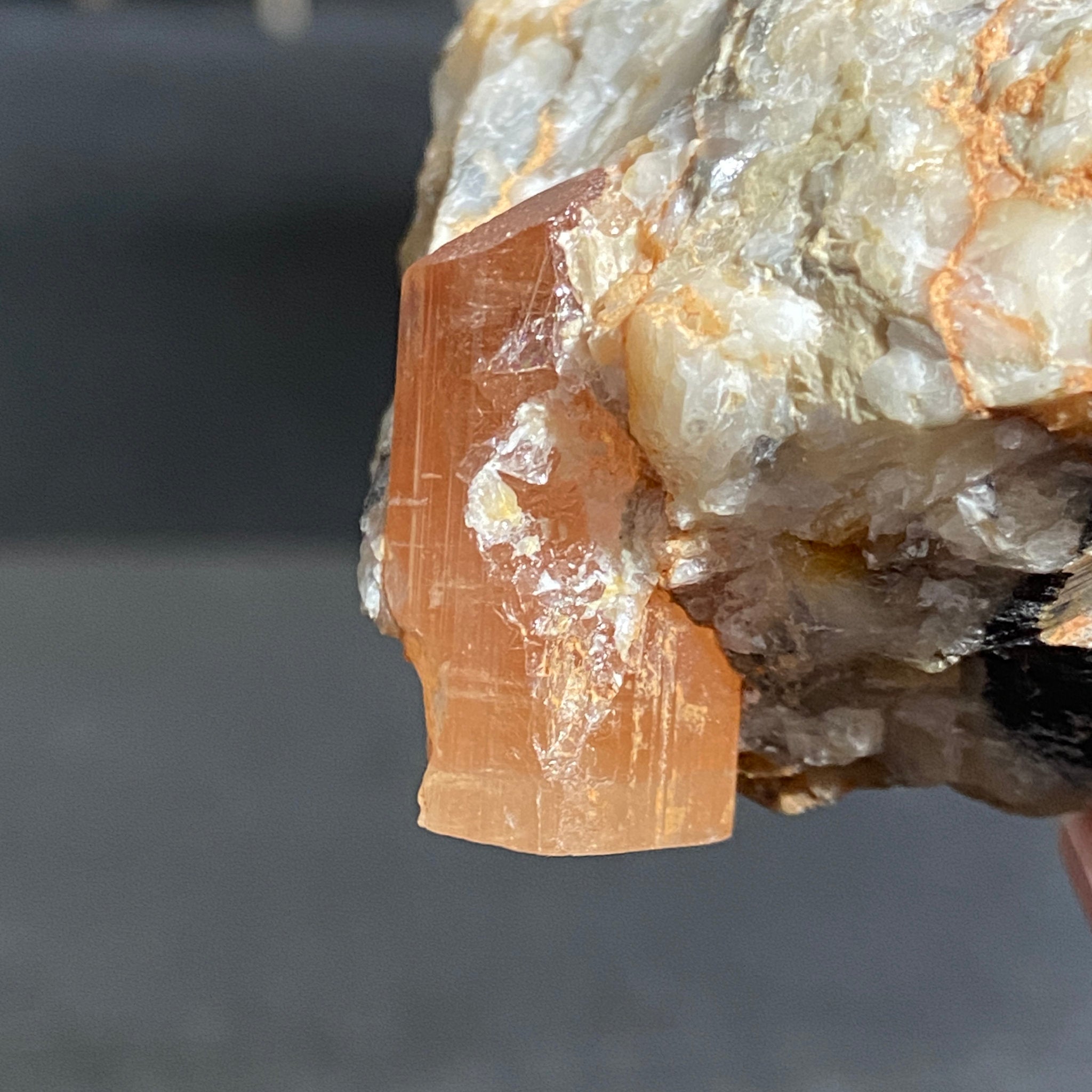 Terminated Gold Topaz in Matrix – Brazil