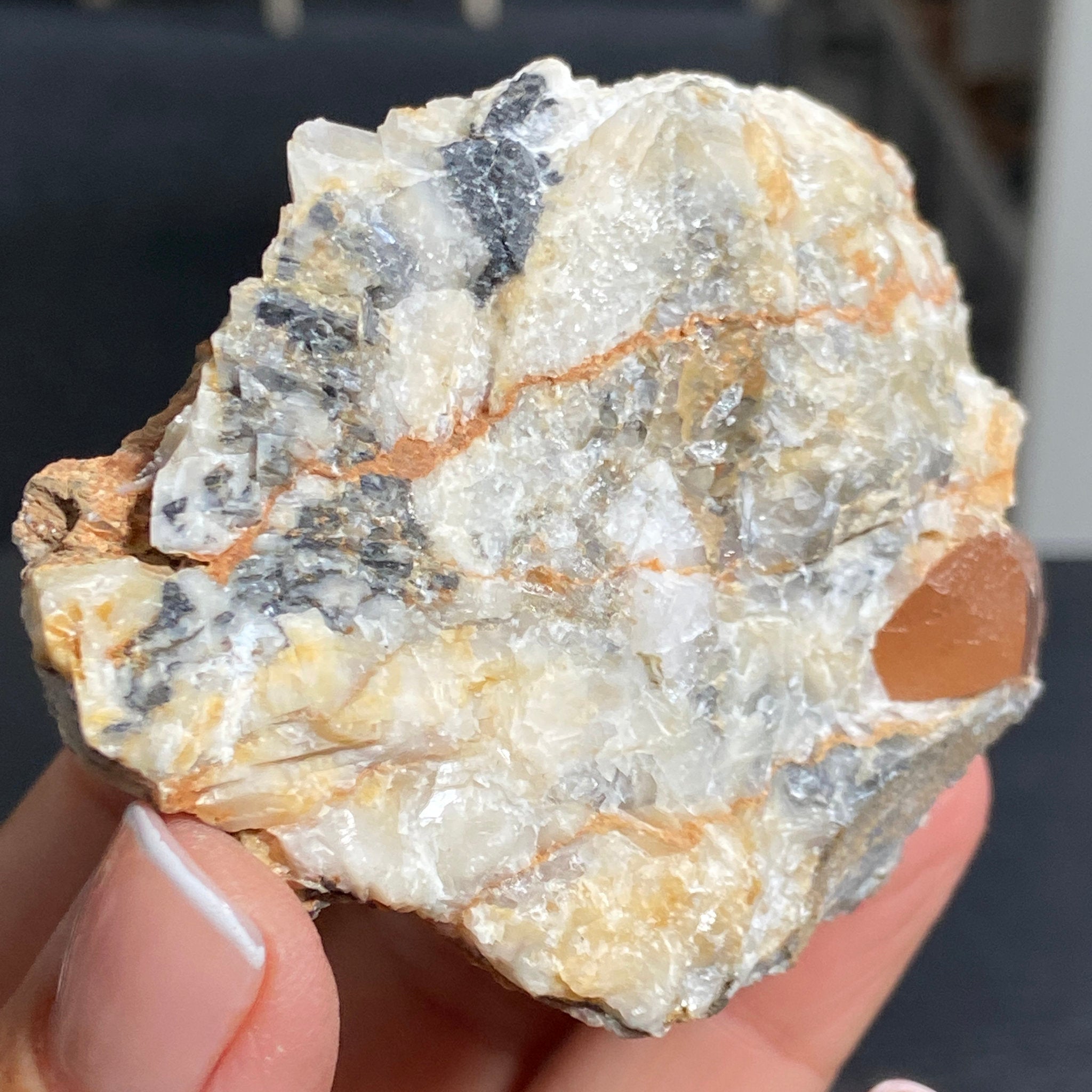 Terminated Gold Topaz in Matrix – Brazil