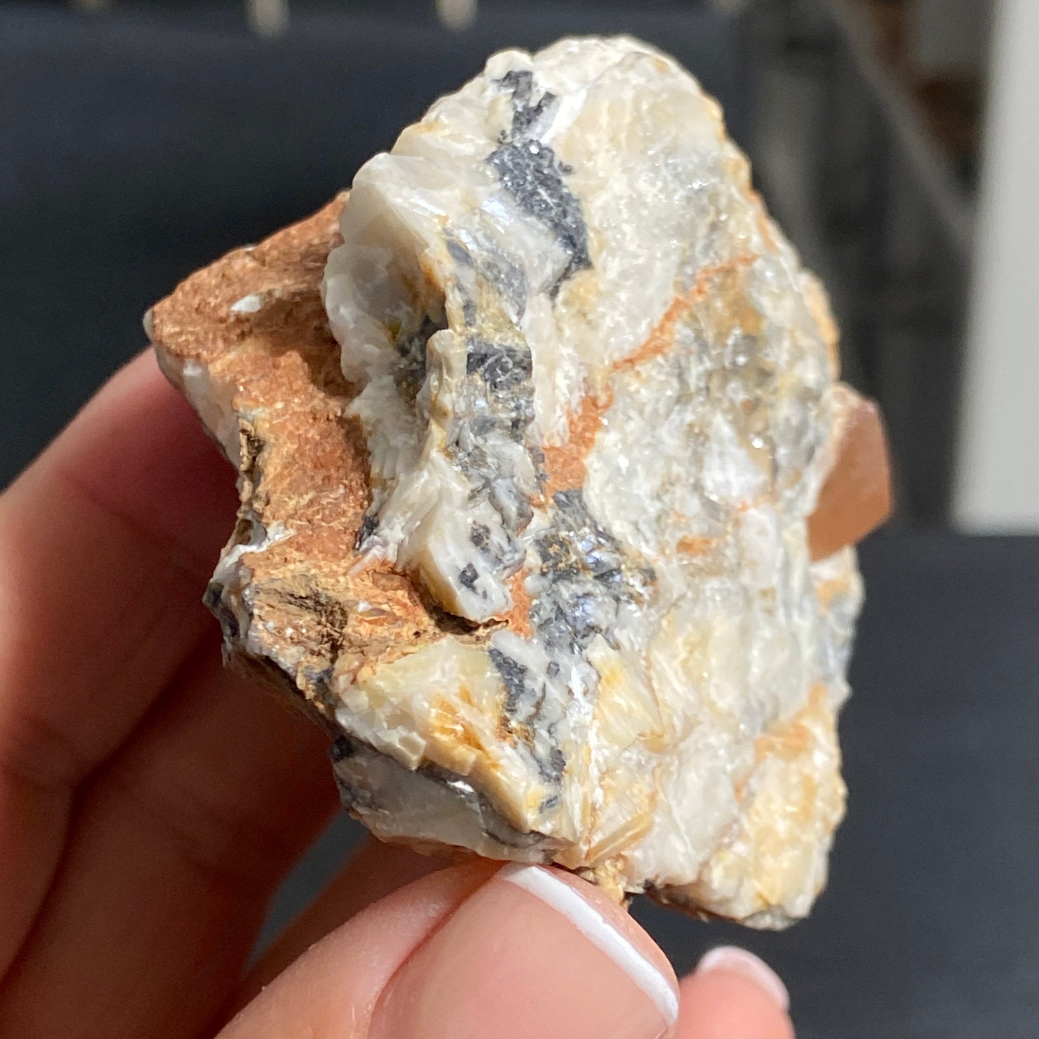 Terminated Gold Topaz in Matrix – Brazil