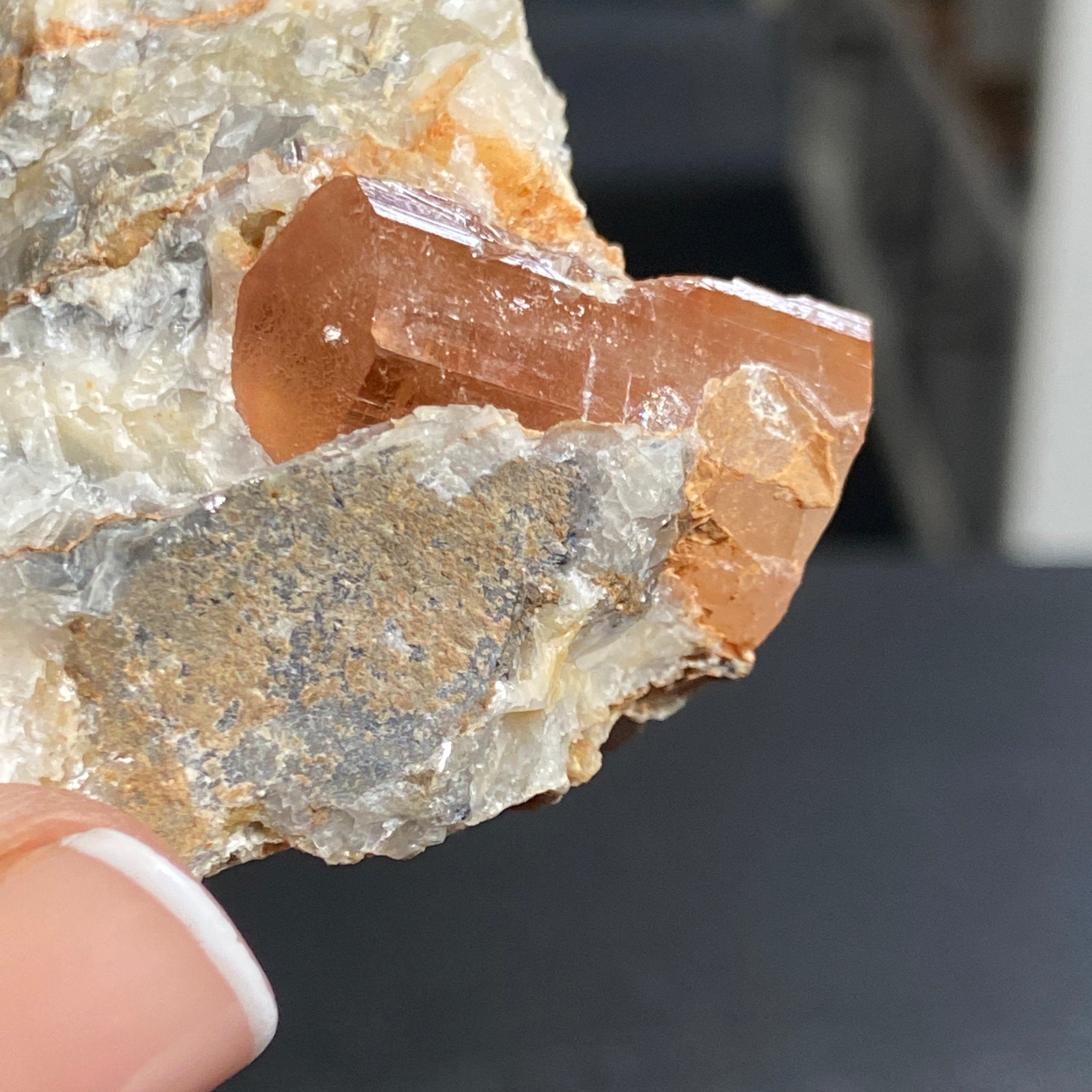 Terminated Gold Topaz in Matrix – Brazil