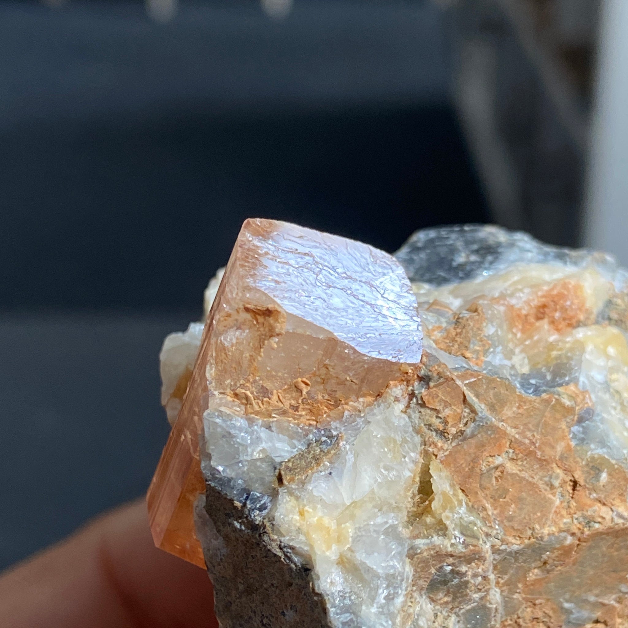Terminated Gold Topaz in Matrix – Brazil