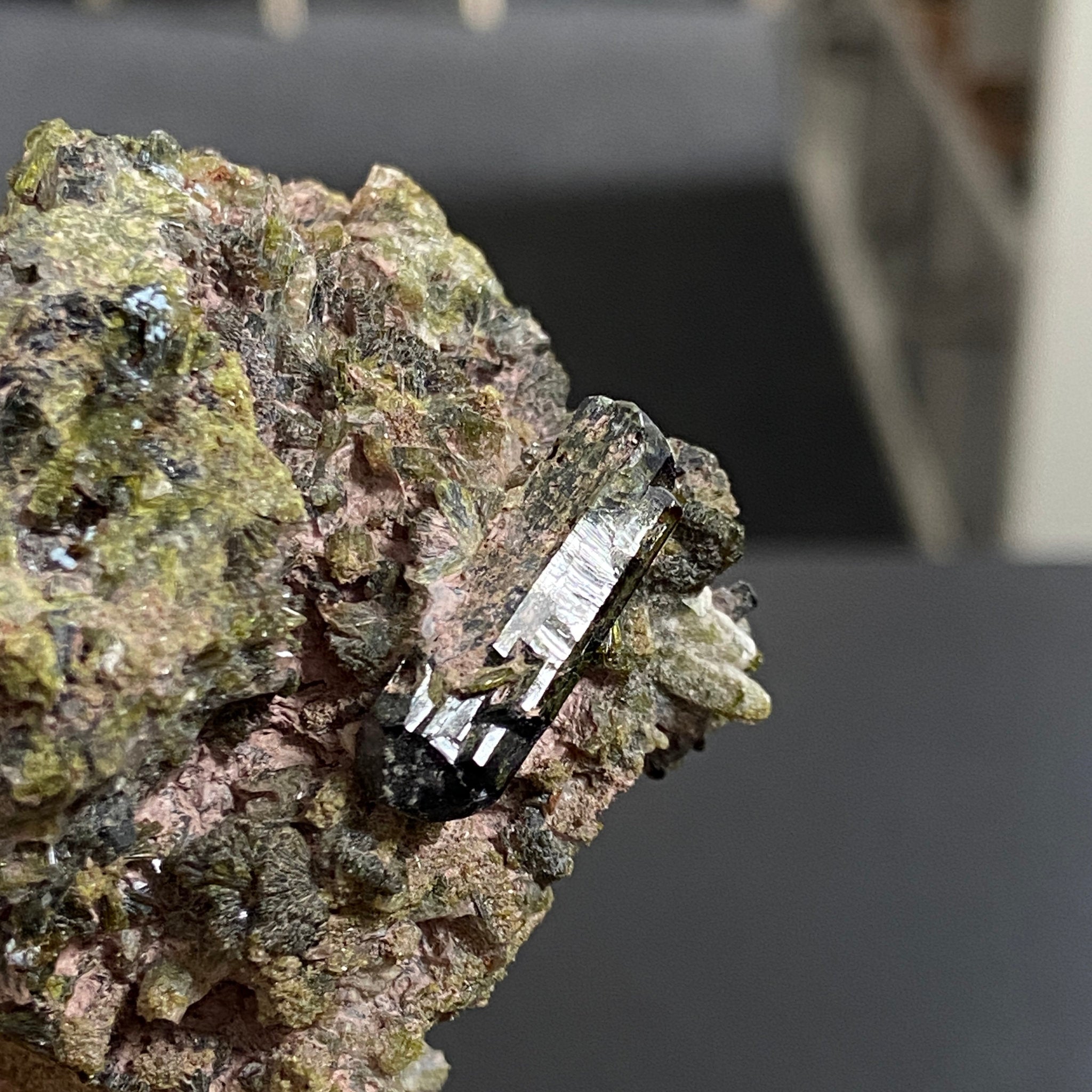 Rare - Double Terminated Diopside with Epidote – Morocco