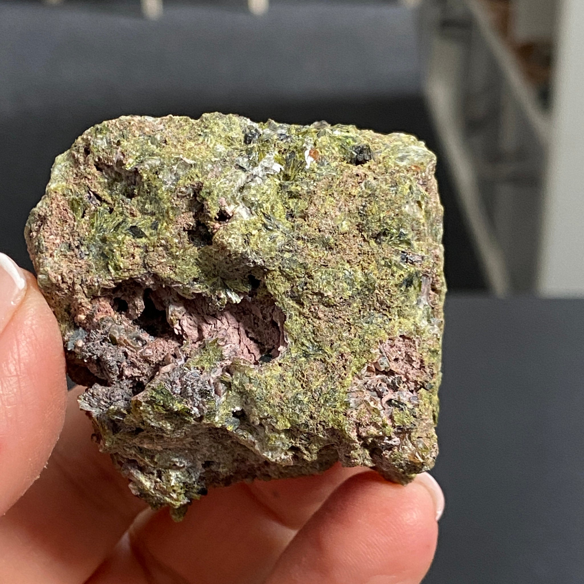 Rare - Double Terminated Diopside with Epidote – Morocco
