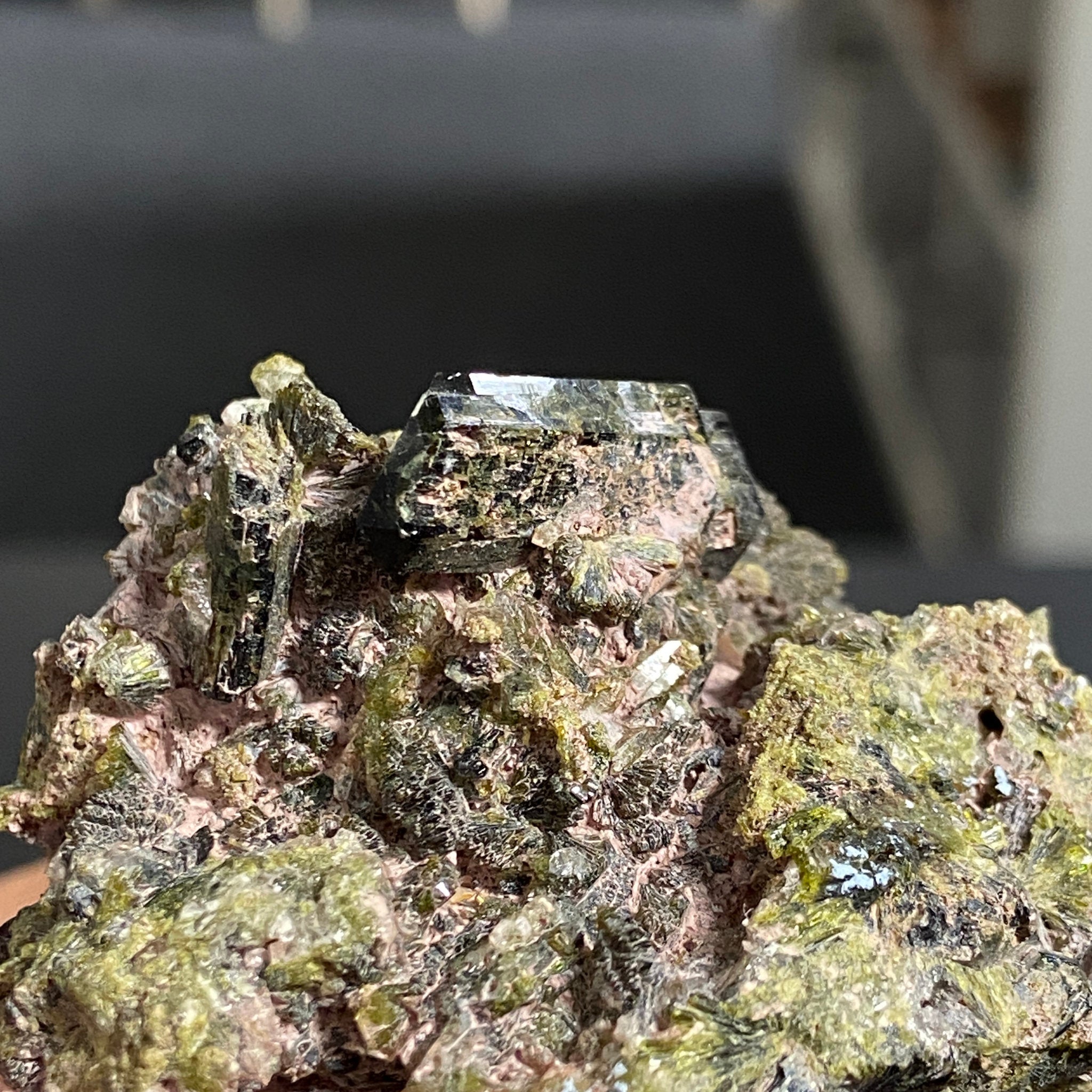 Rare - Double Terminated Diopside with Epidote – Morocco