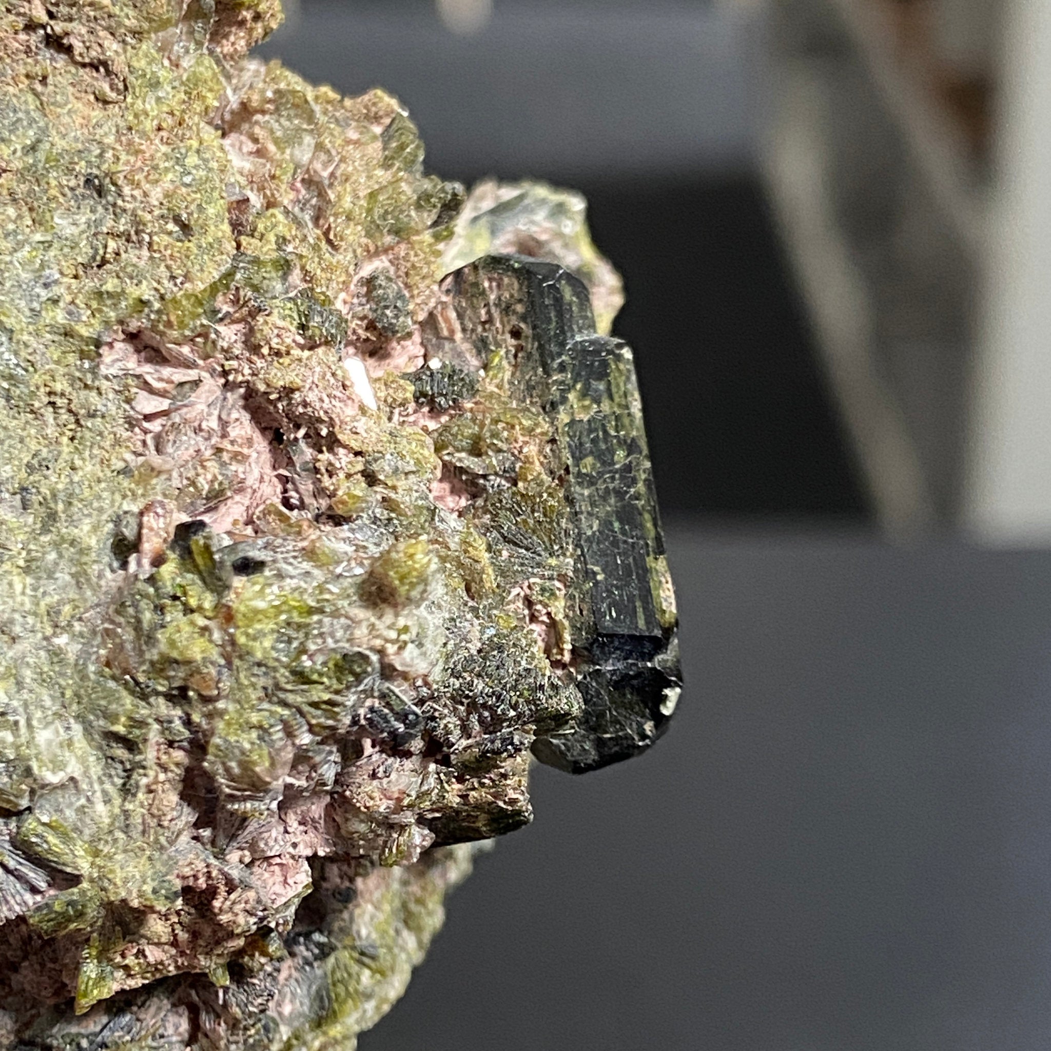 Rare - Double Terminated Diopside with Epidote – Morocco