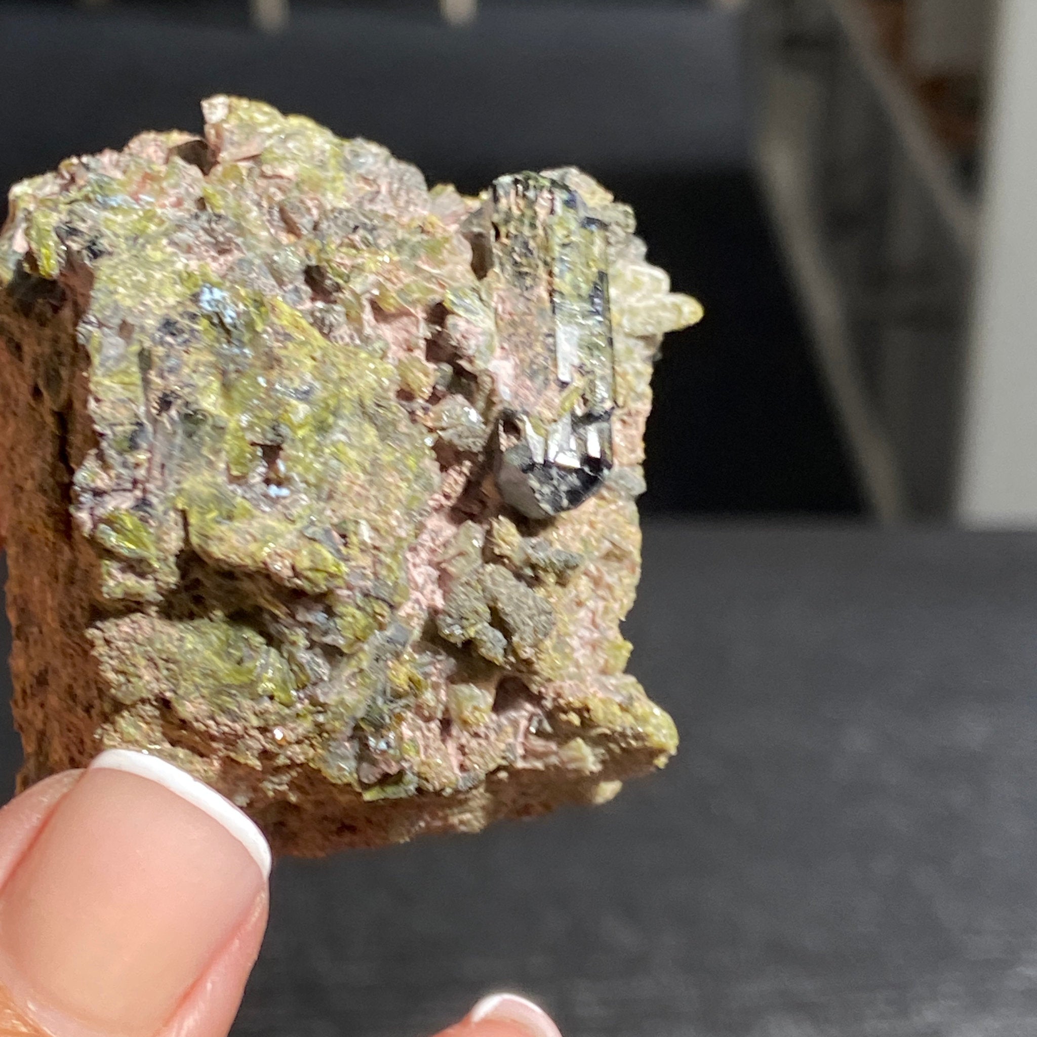 Rare - Double Terminated Diopside with Epidote – Morocco