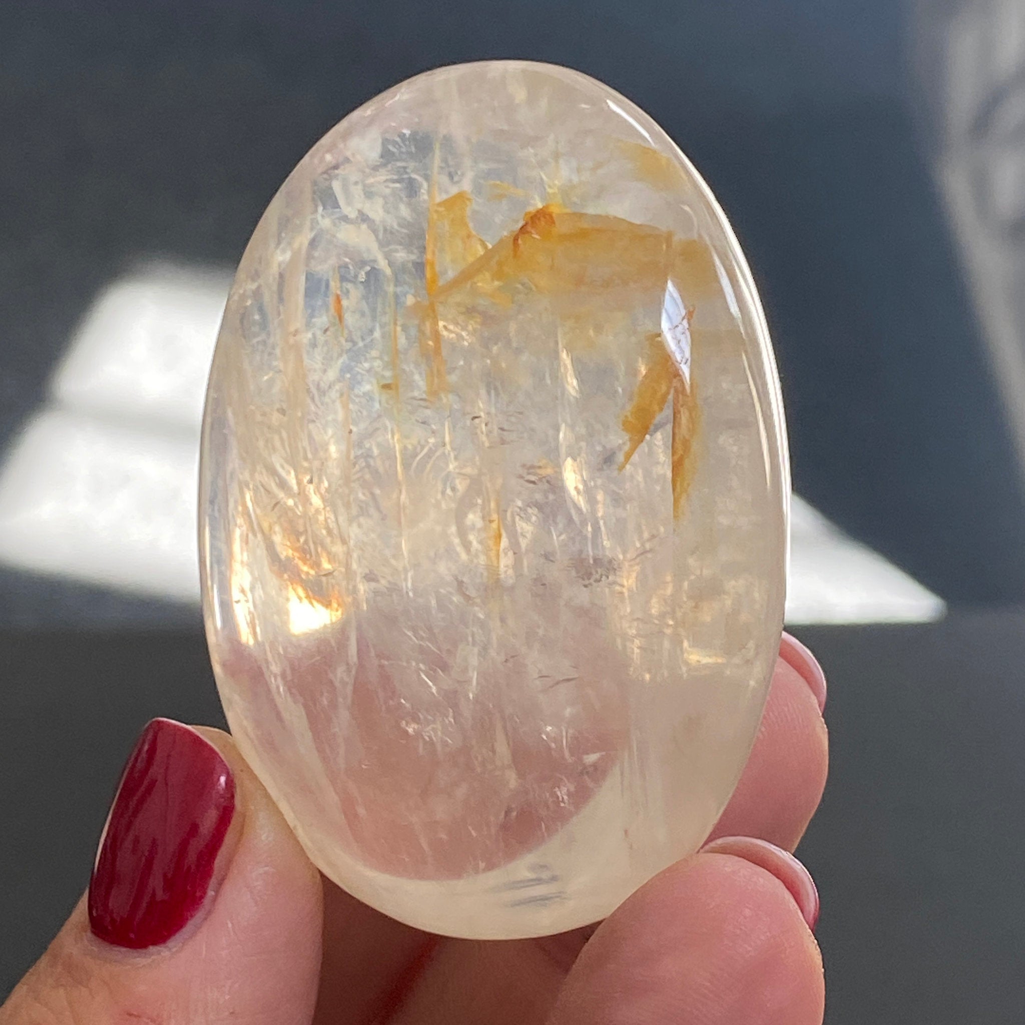 ☀️ Golden Healer Quartz Palmstone