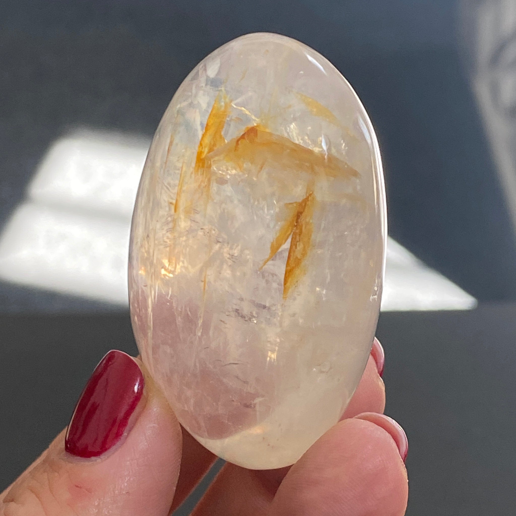 ☀️ Golden Healer Quartz Palmstone