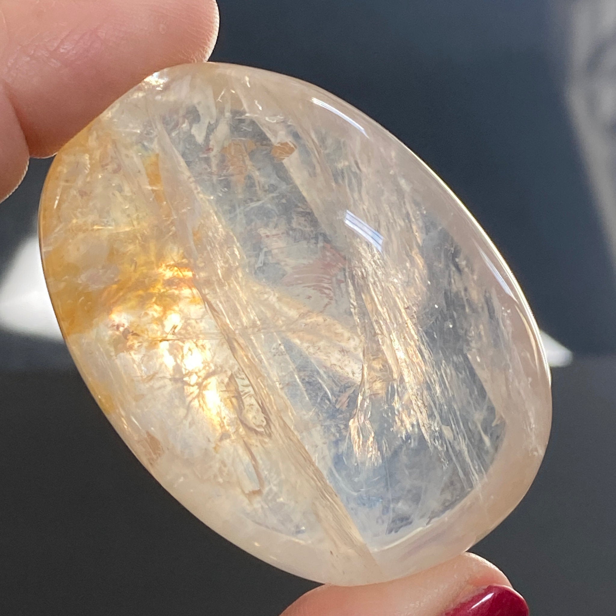 ☀️ Golden Healer Quartz Palmstone