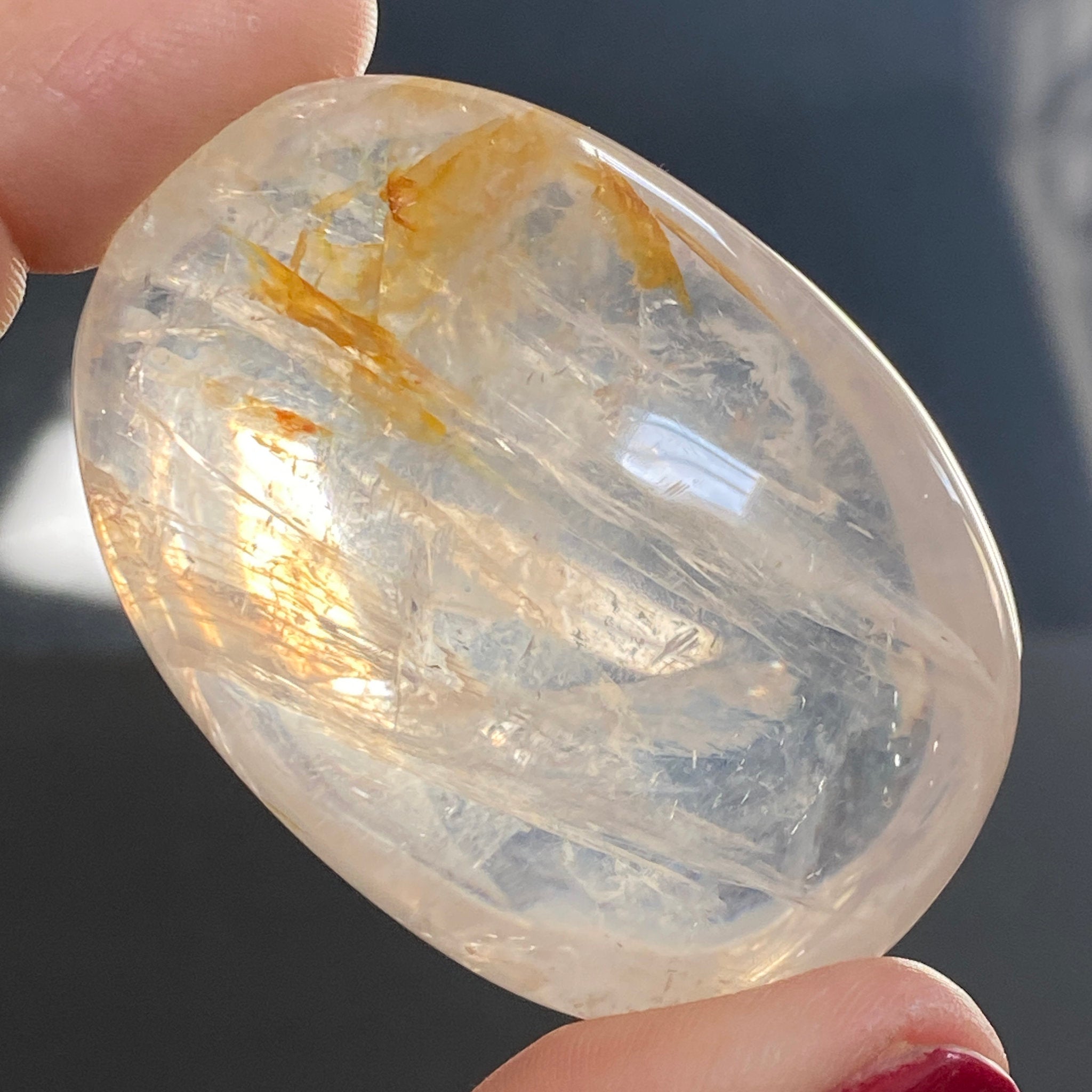 ☀️ Golden Healer Quartz Palmstone