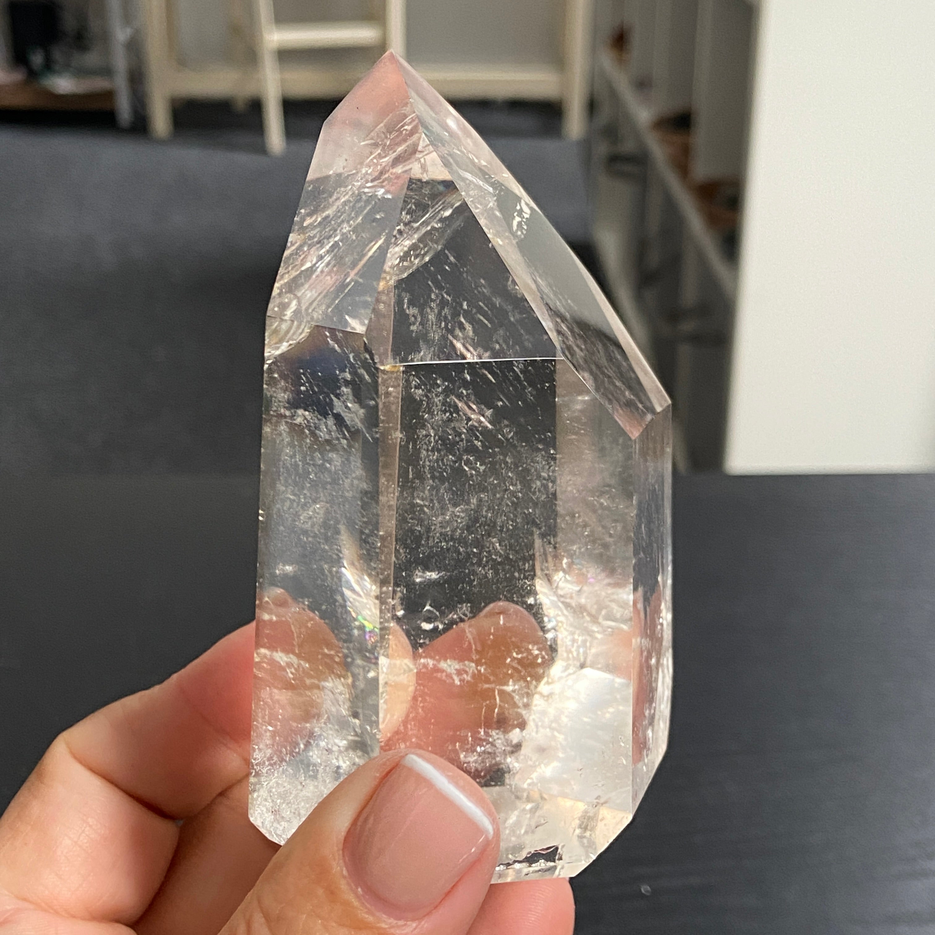 AA Standing Clear Quartz Point – Brazil