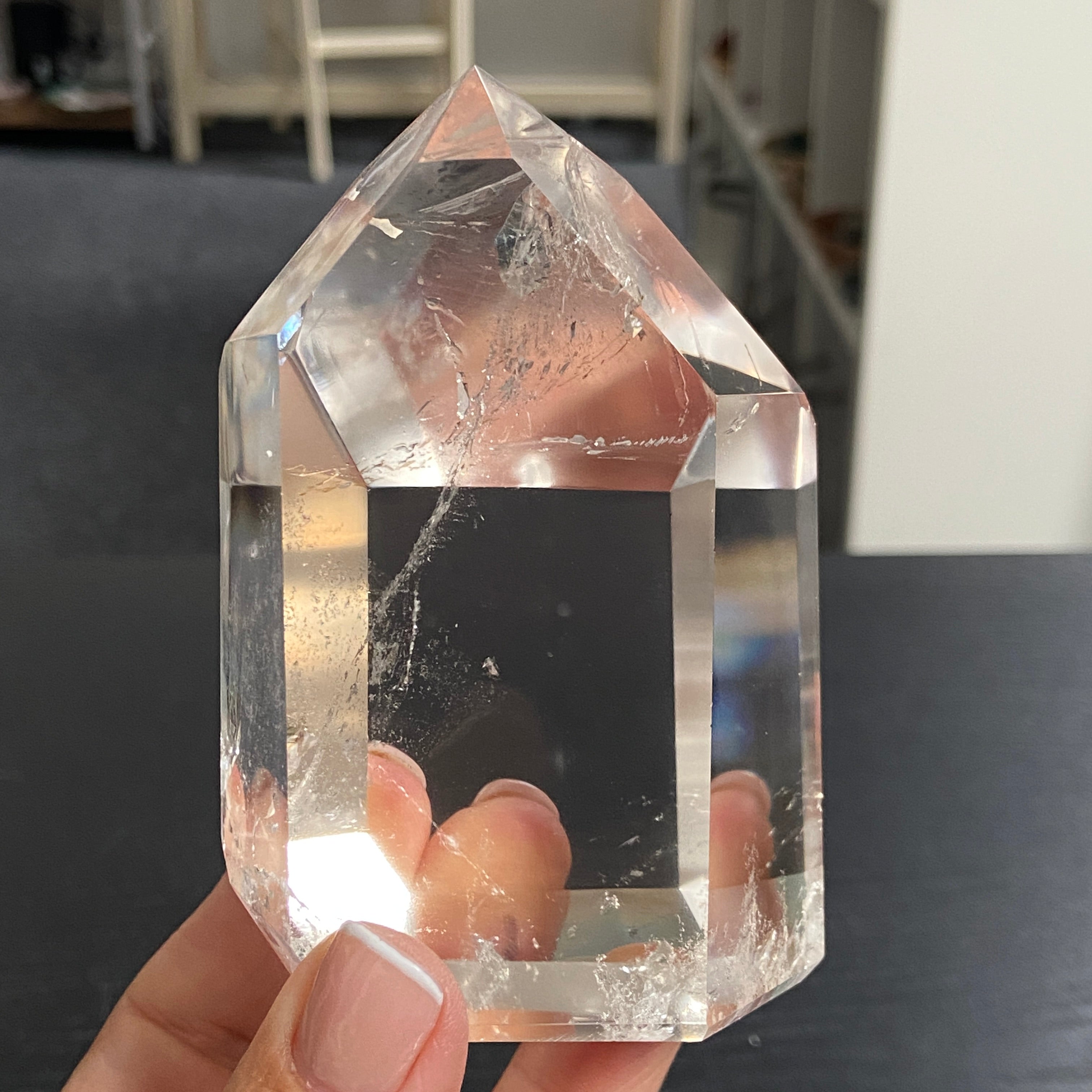 AA Standing Clear Quartz Point – Brazil