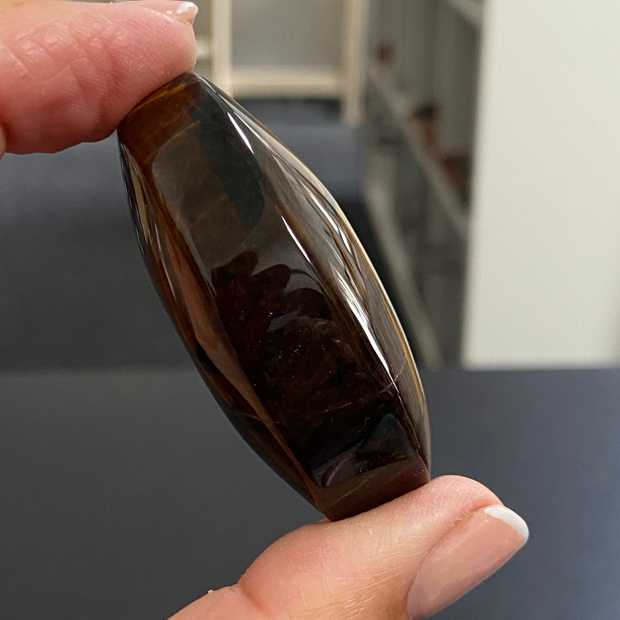 Premium Tigers Eye Palmstone