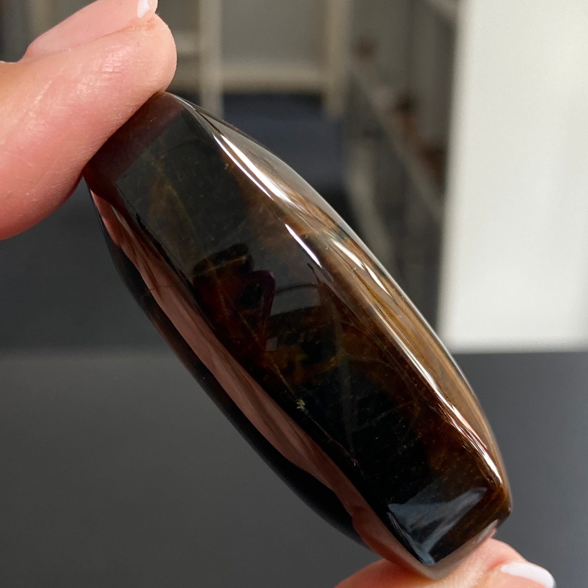 Premium Tigers Eye Palmstone