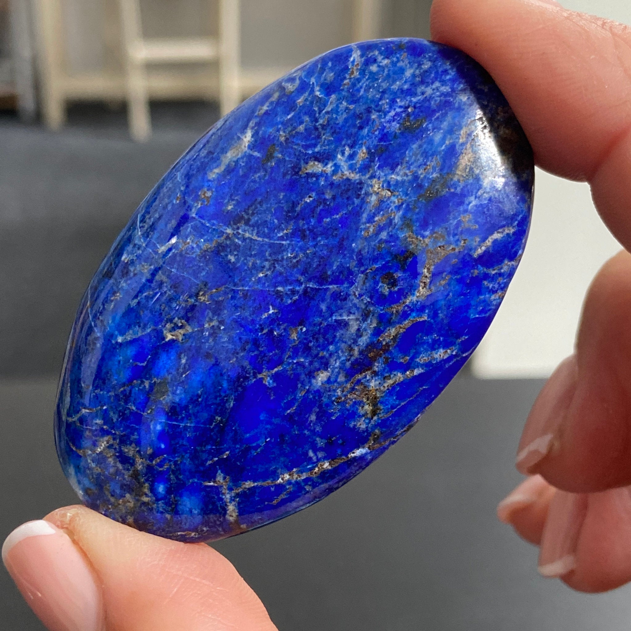 Lapis Lazuli Palmstone – Mine 4 - Afghanistan
