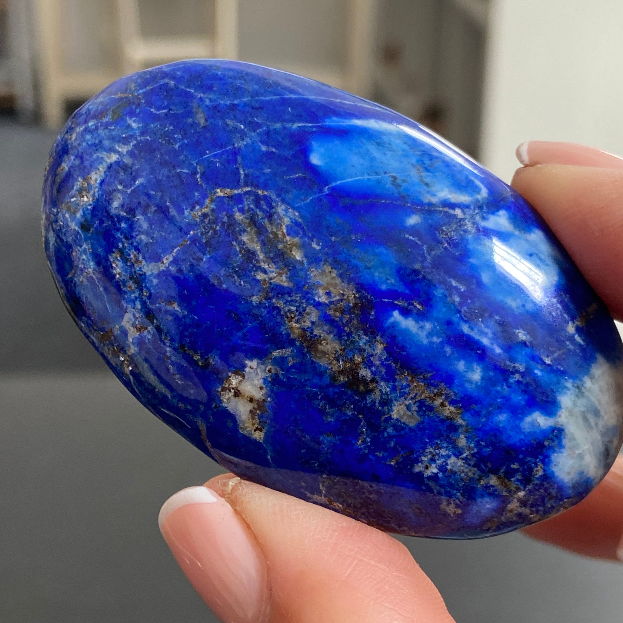 Lapis Lazuli Palmstone – Mine 4 - Afghanistan