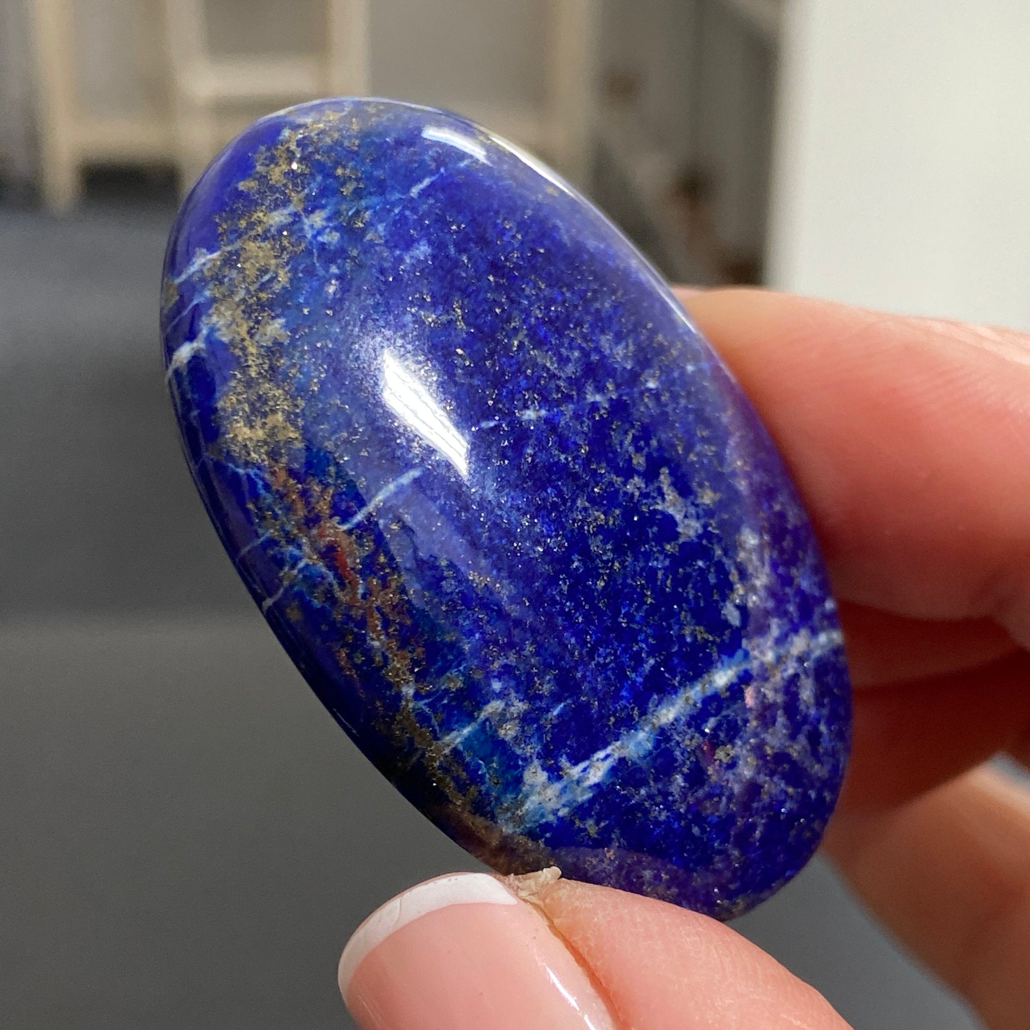 Lapis Lazuli Palmstone – Mine 4 - Afghanistan