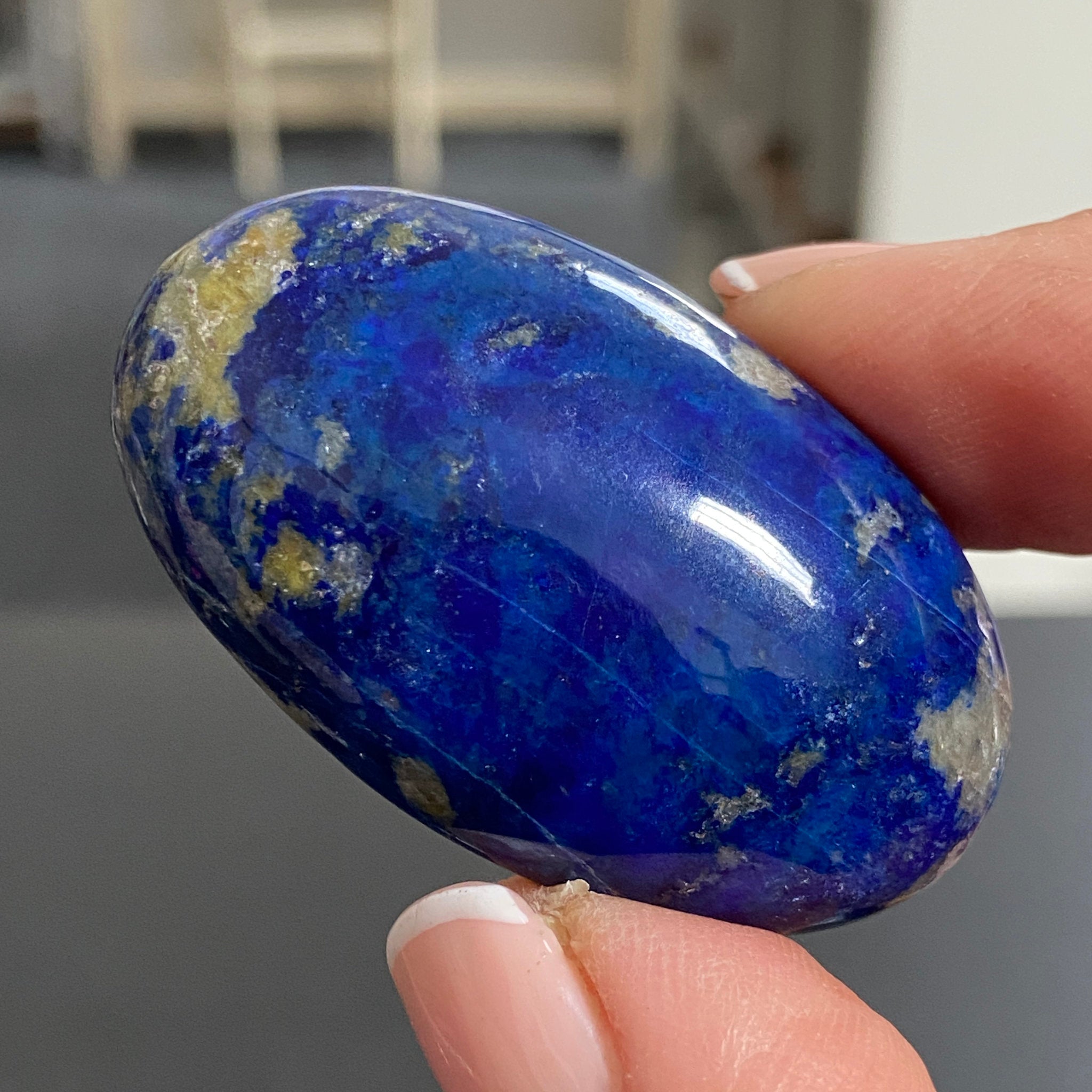 Lapis Lazuli Palmstone – Mine 4 - Afghanistan