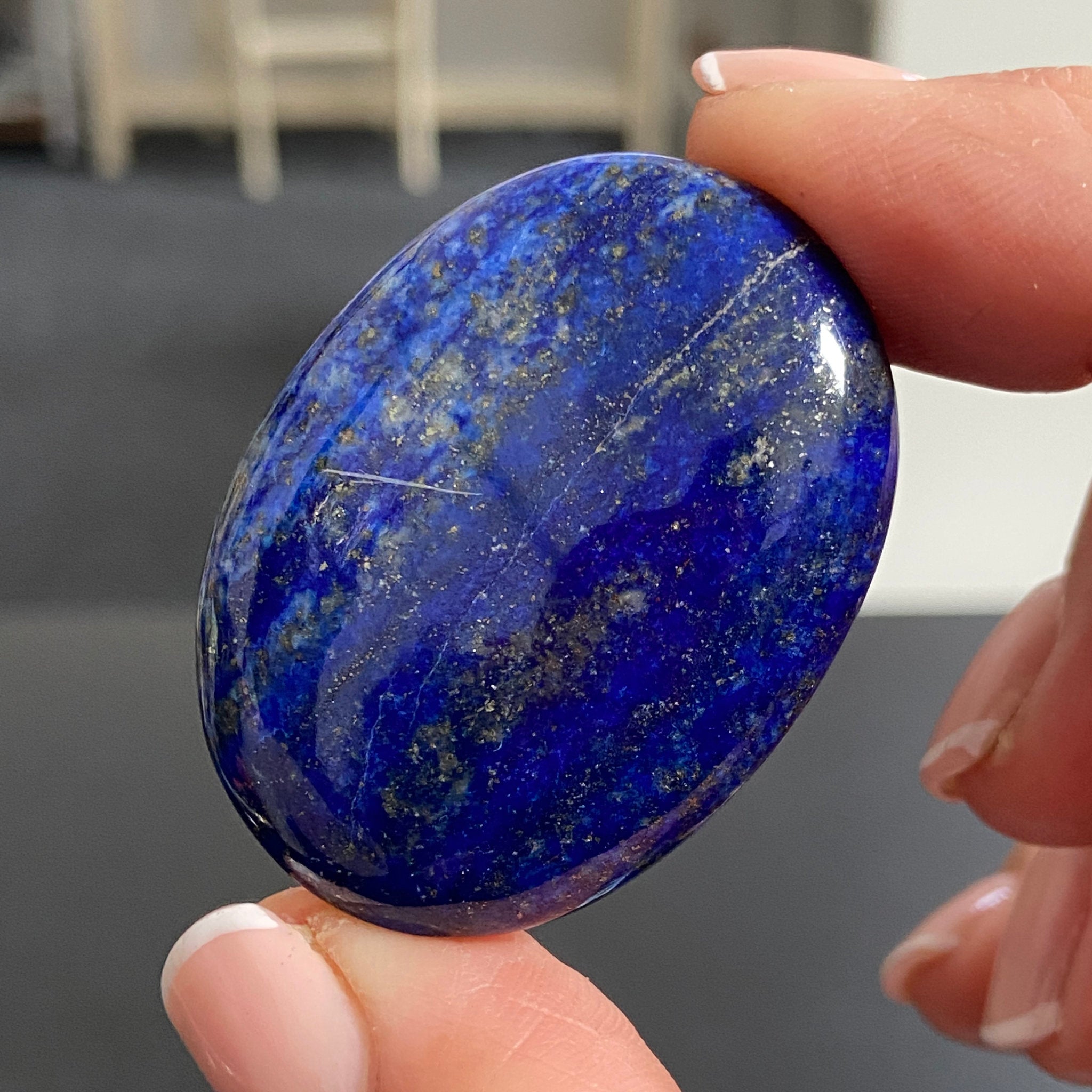 Lapis Lazuli Palmstone – Mine 4 - Afghanistan