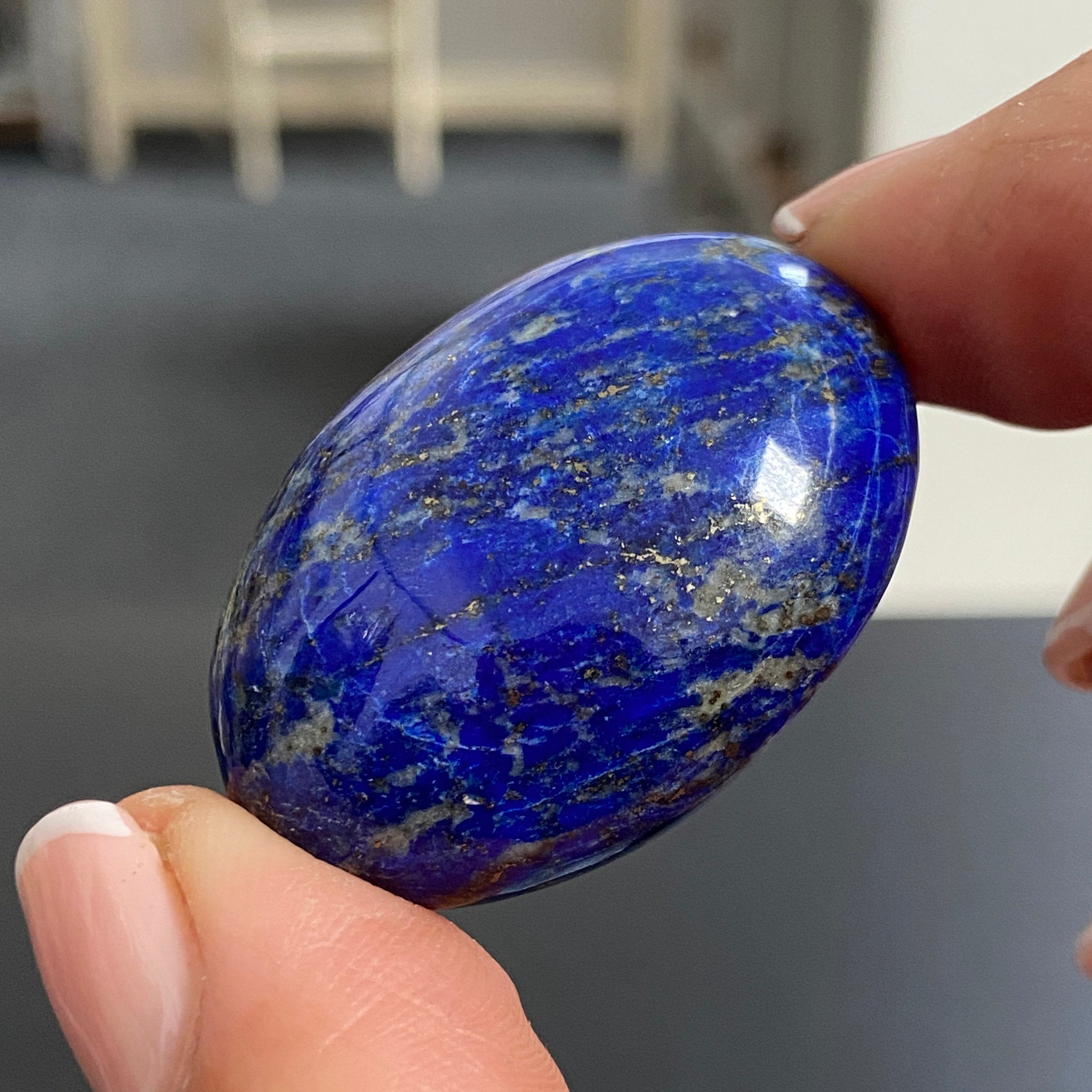 Lapis Lazuli Palmstone – Mine 4 - Afghanistan