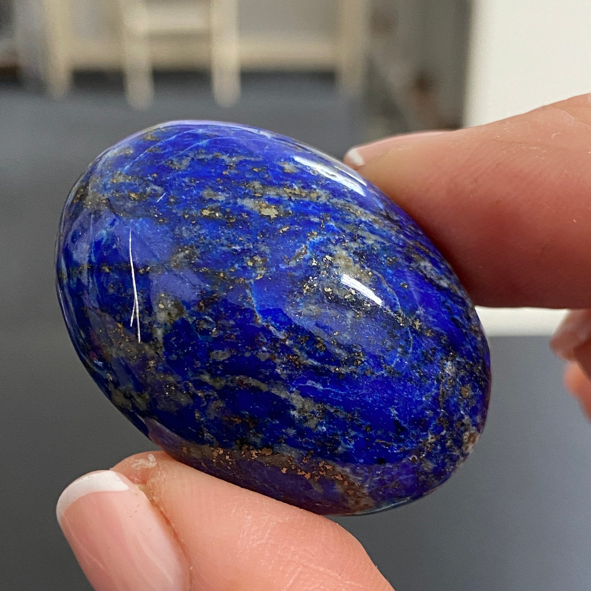 Lapis Lazuli Palmstone – Mine 4 - Afghanistan
