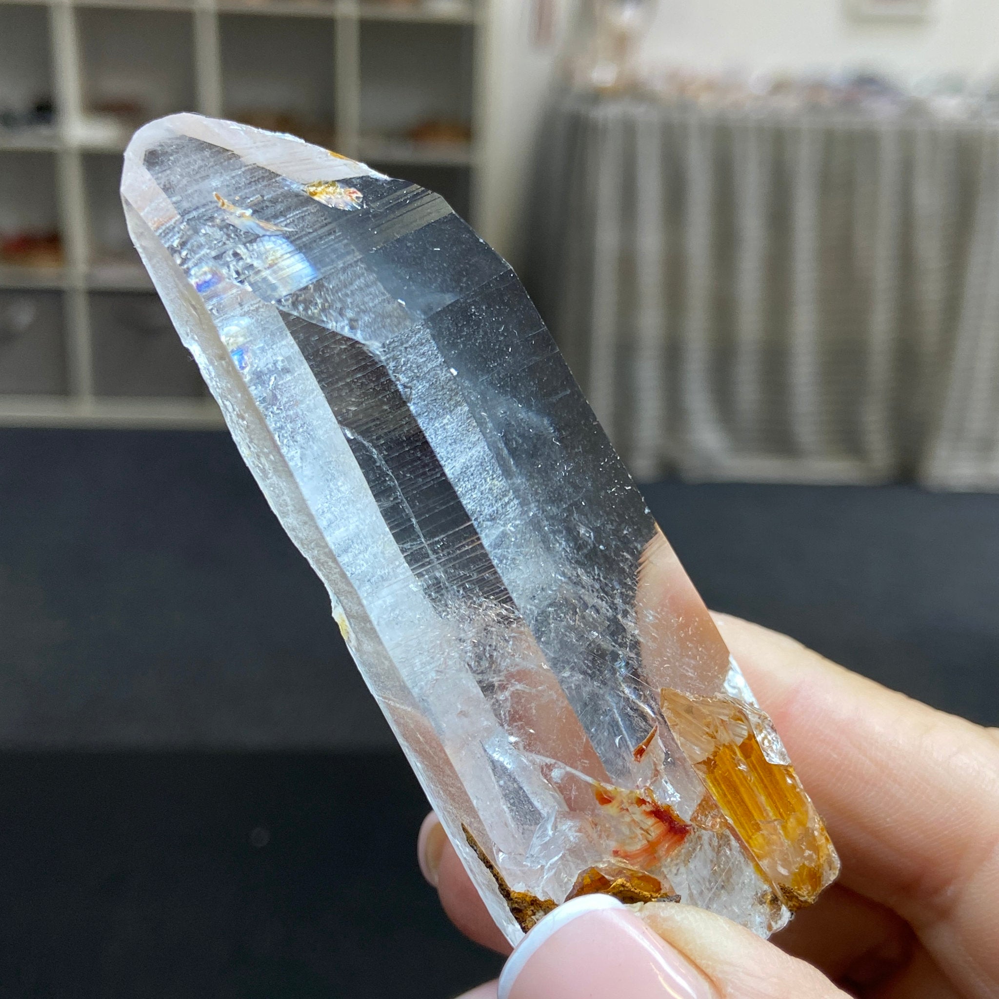 Phoenix Fire Lemurian Light Crystal - Record Keeper
