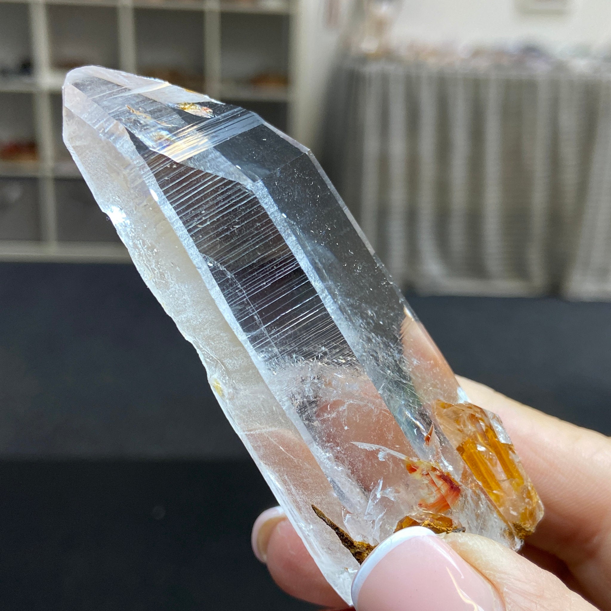 Phoenix Fire Lemurian Light Crystal - Record Keeper