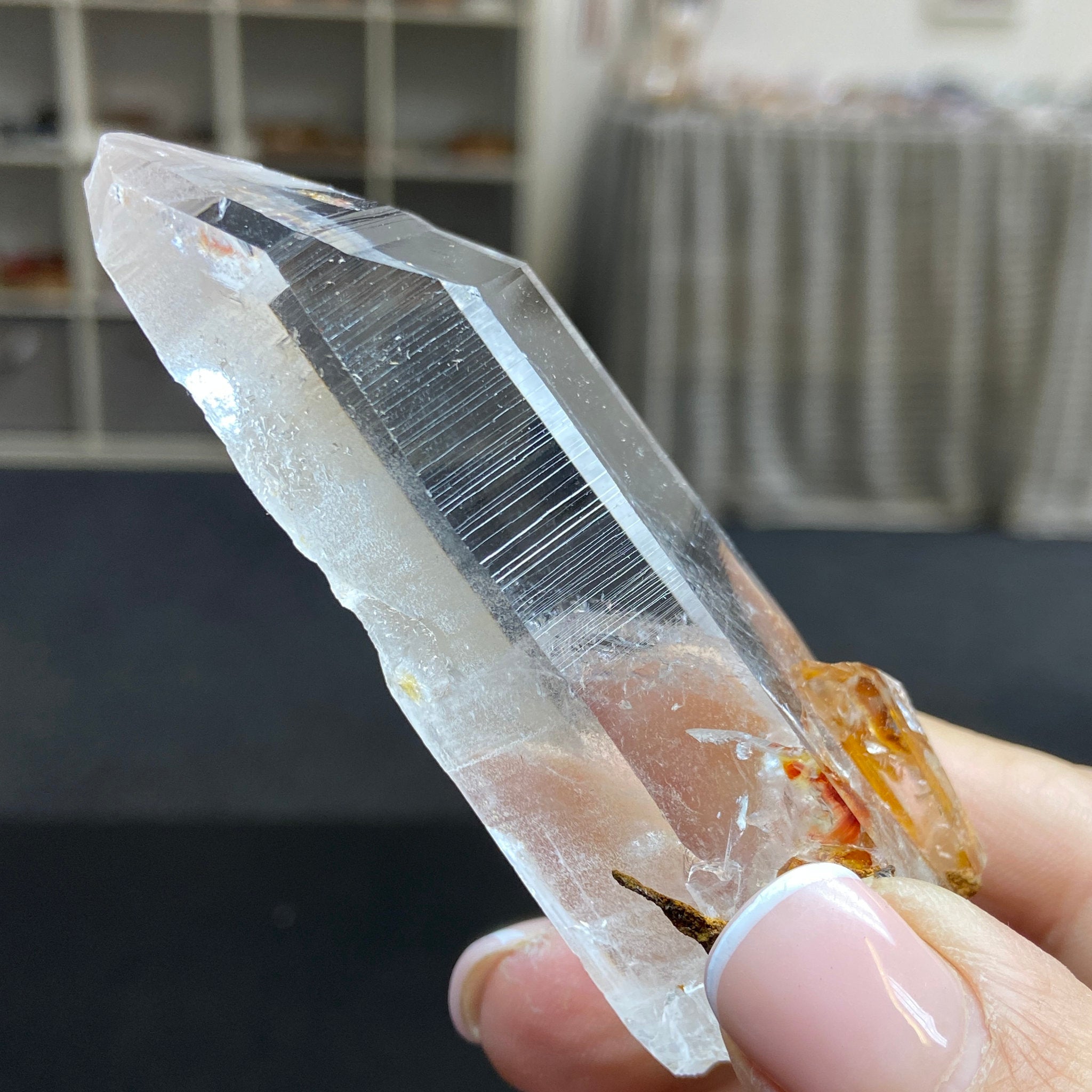 Phoenix Fire Lemurian Light Crystal - Record Keeper