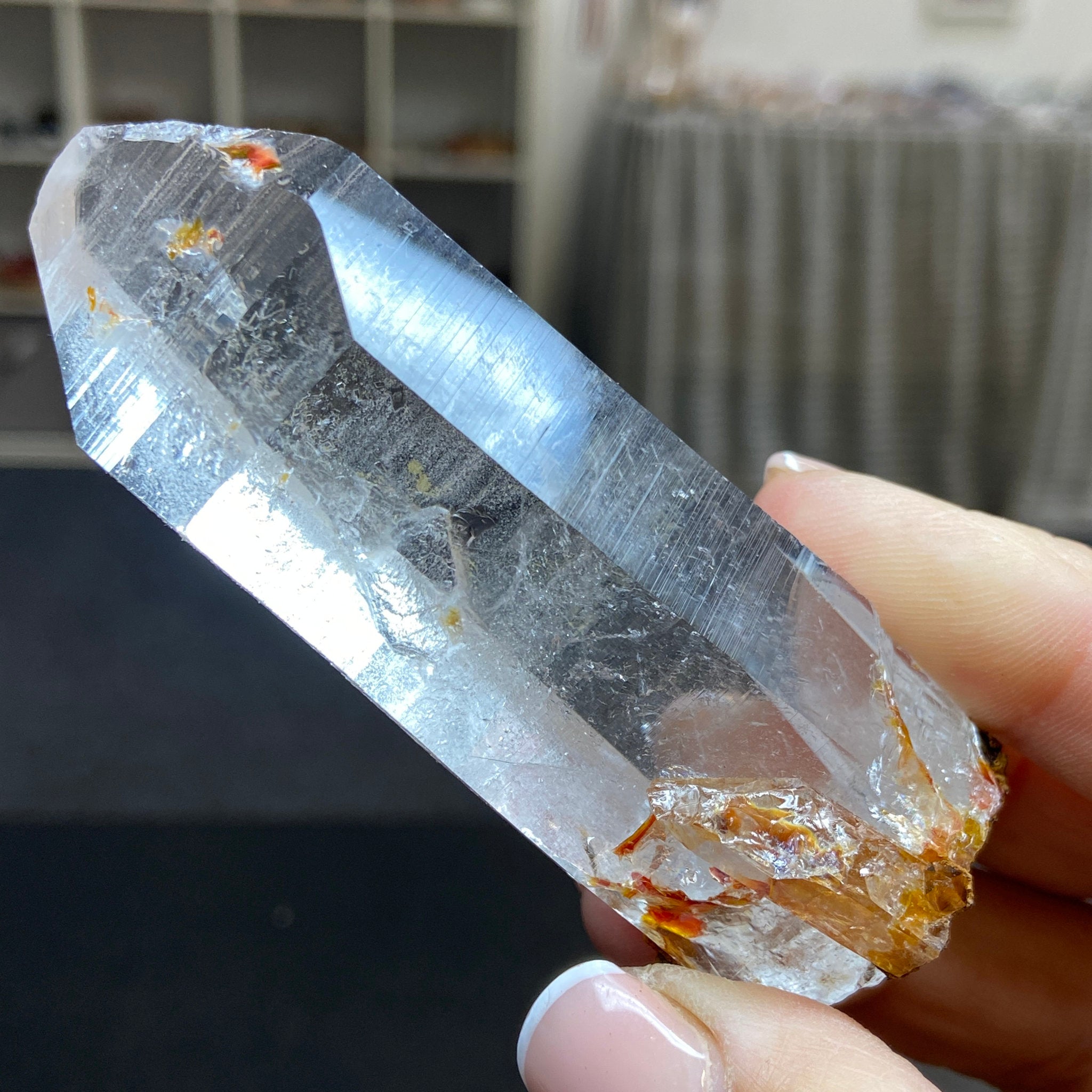 Phoenix Fire Lemurian Light Crystal - Record Keeper