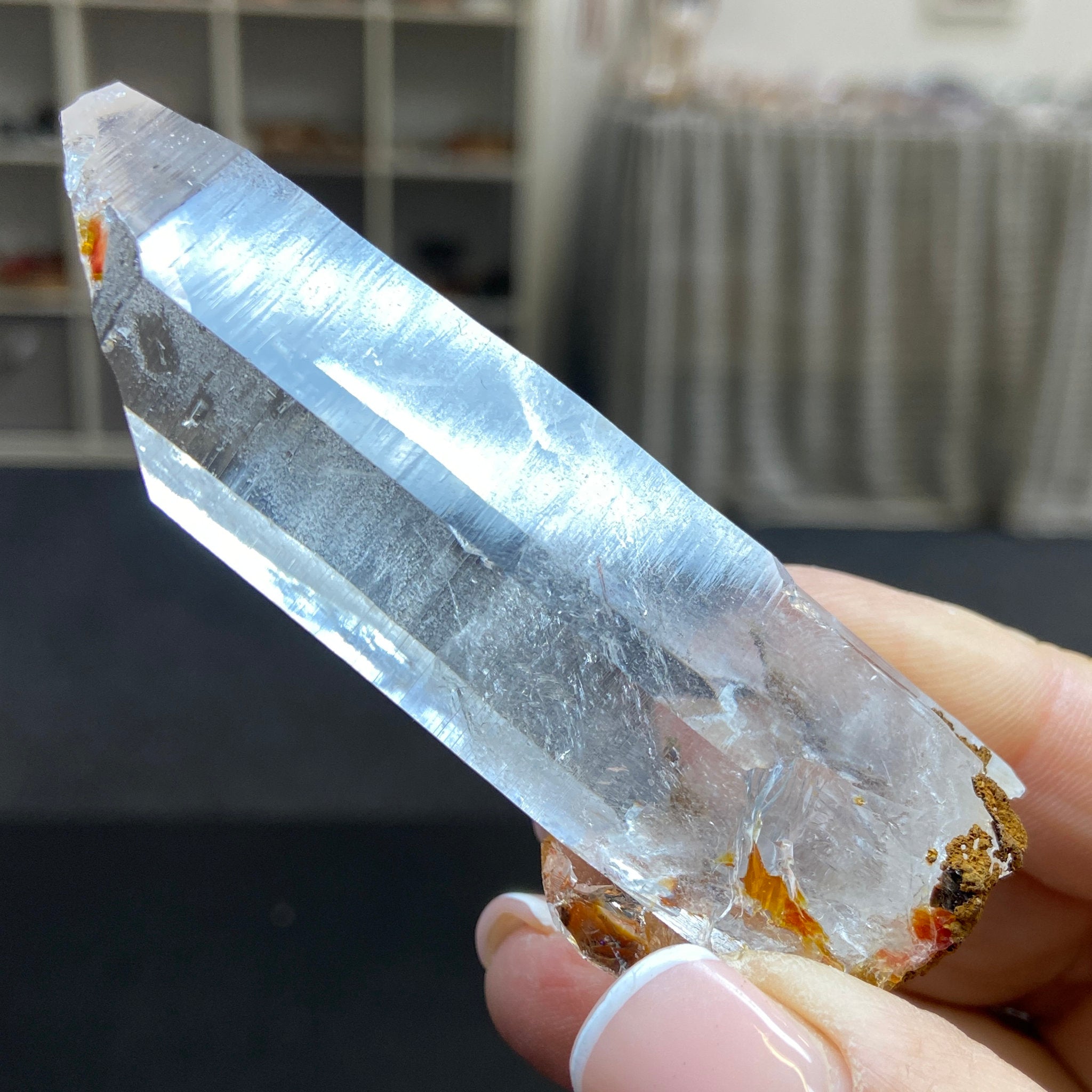 Phoenix Fire Lemurian Light Crystal - Record Keeper