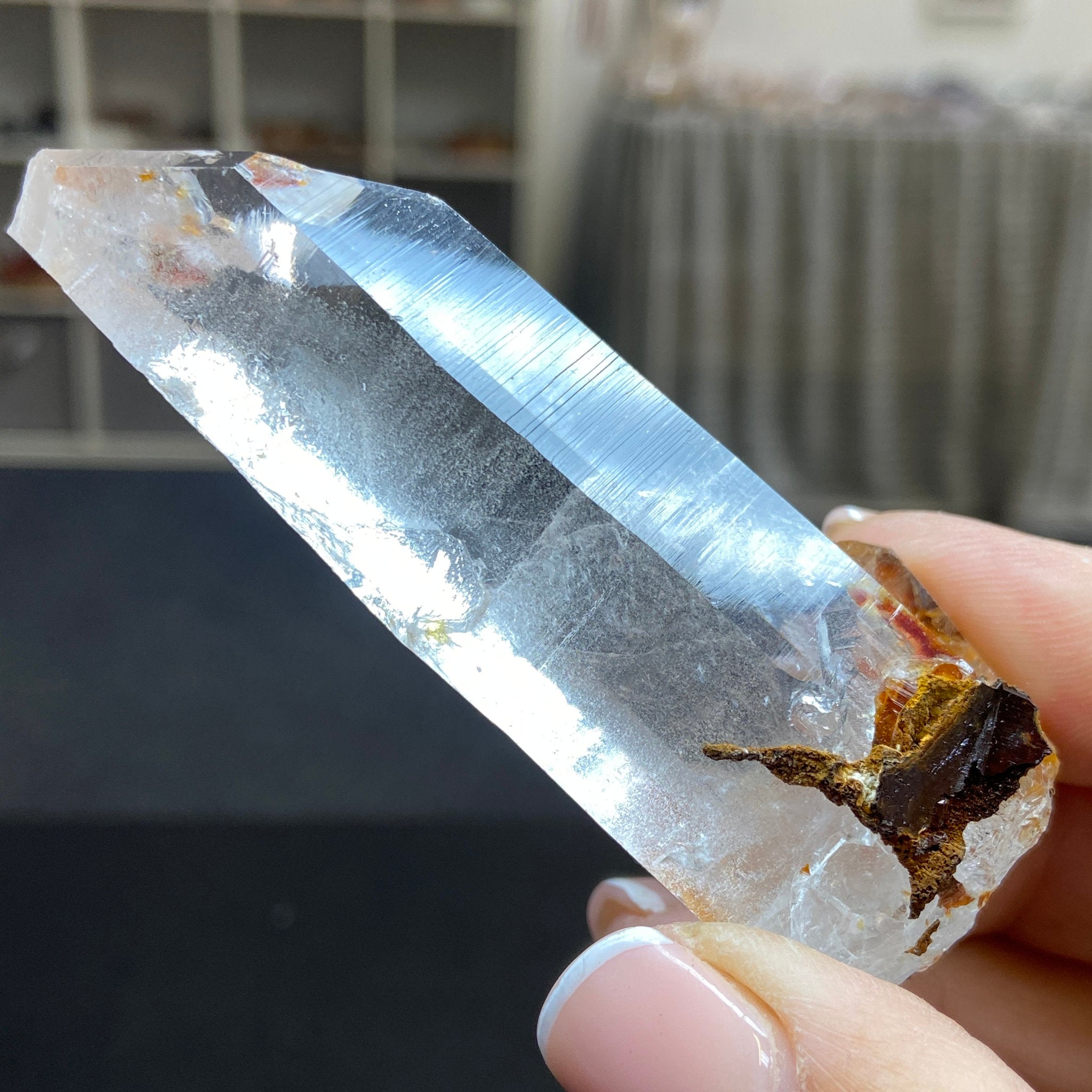 Phoenix Fire Lemurian Light Crystal - Record Keeper