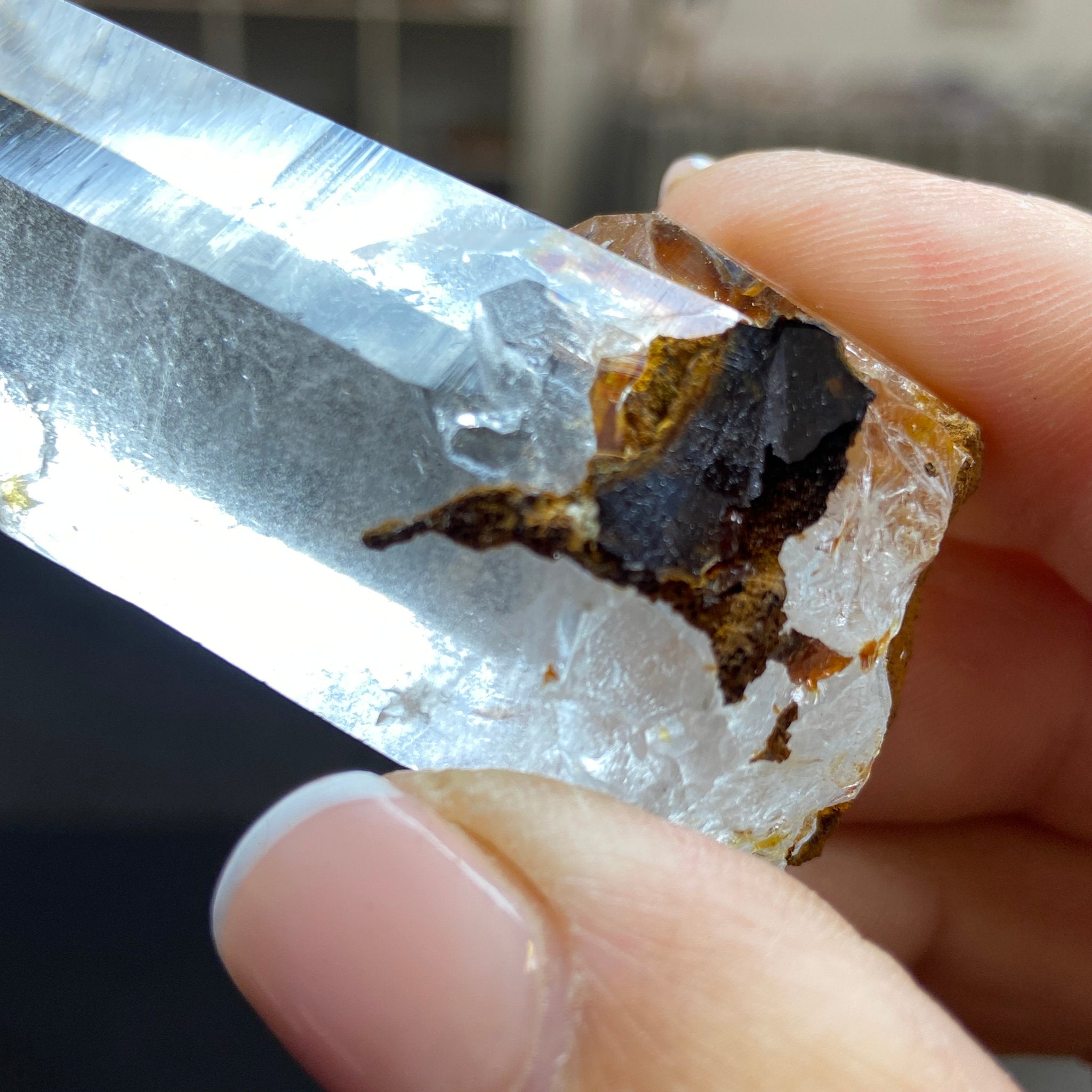 Phoenix Fire Lemurian Light Crystal - Record Keeper