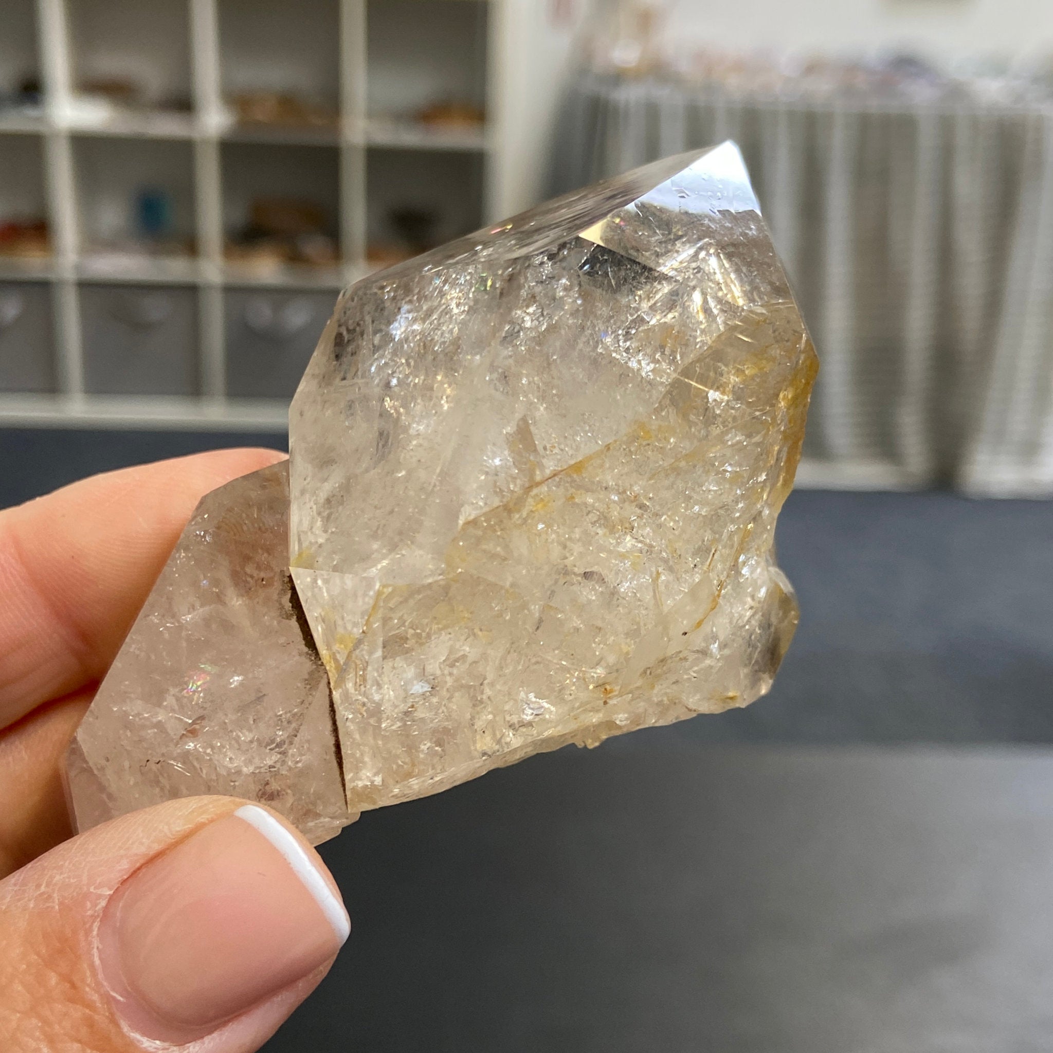 Golden Healer Herkimer Diamond Twin – New York, USA