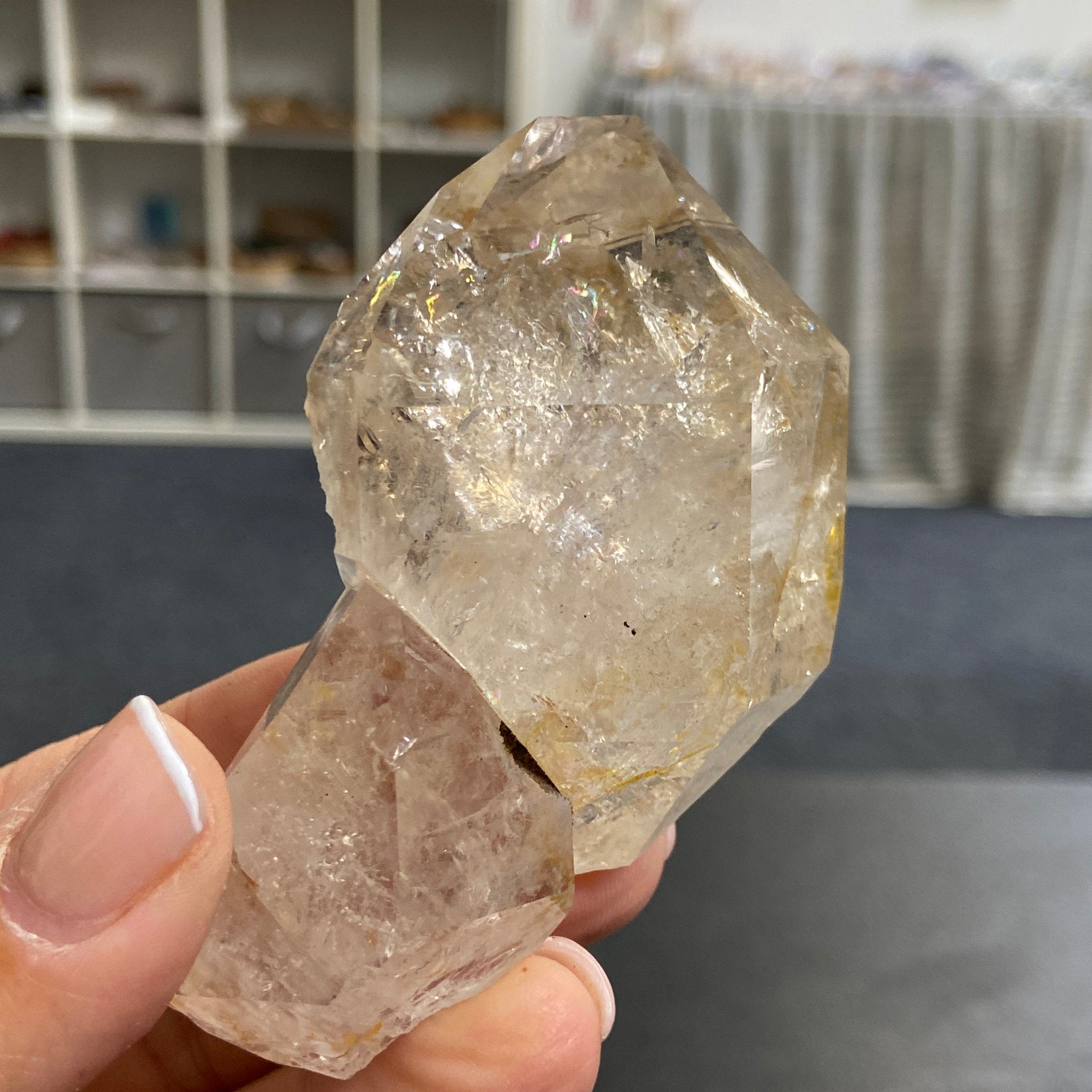 Golden Healer Herkimer Diamond Twin – New York, USA