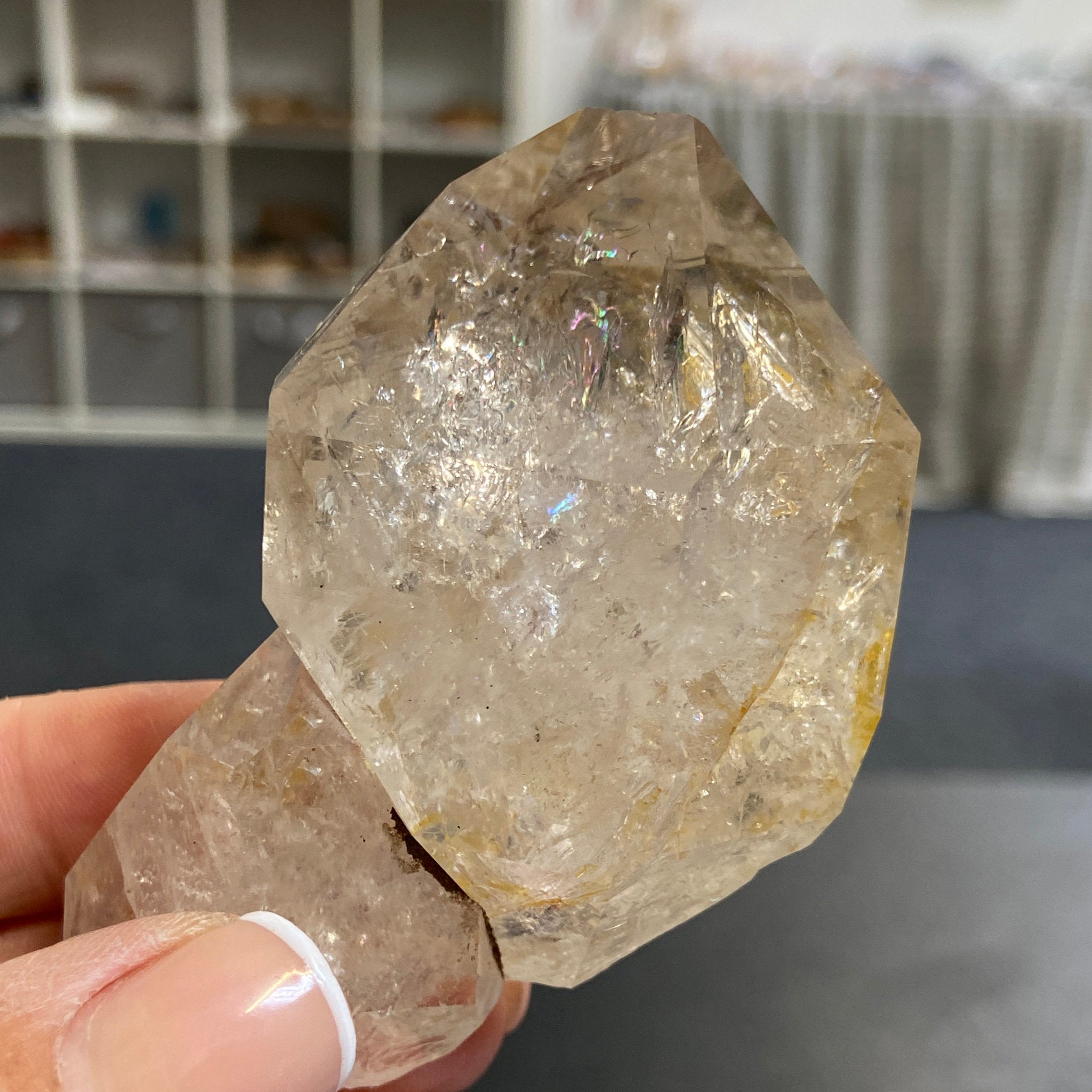 Golden Healer Herkimer Diamond Twin – New York, USA
